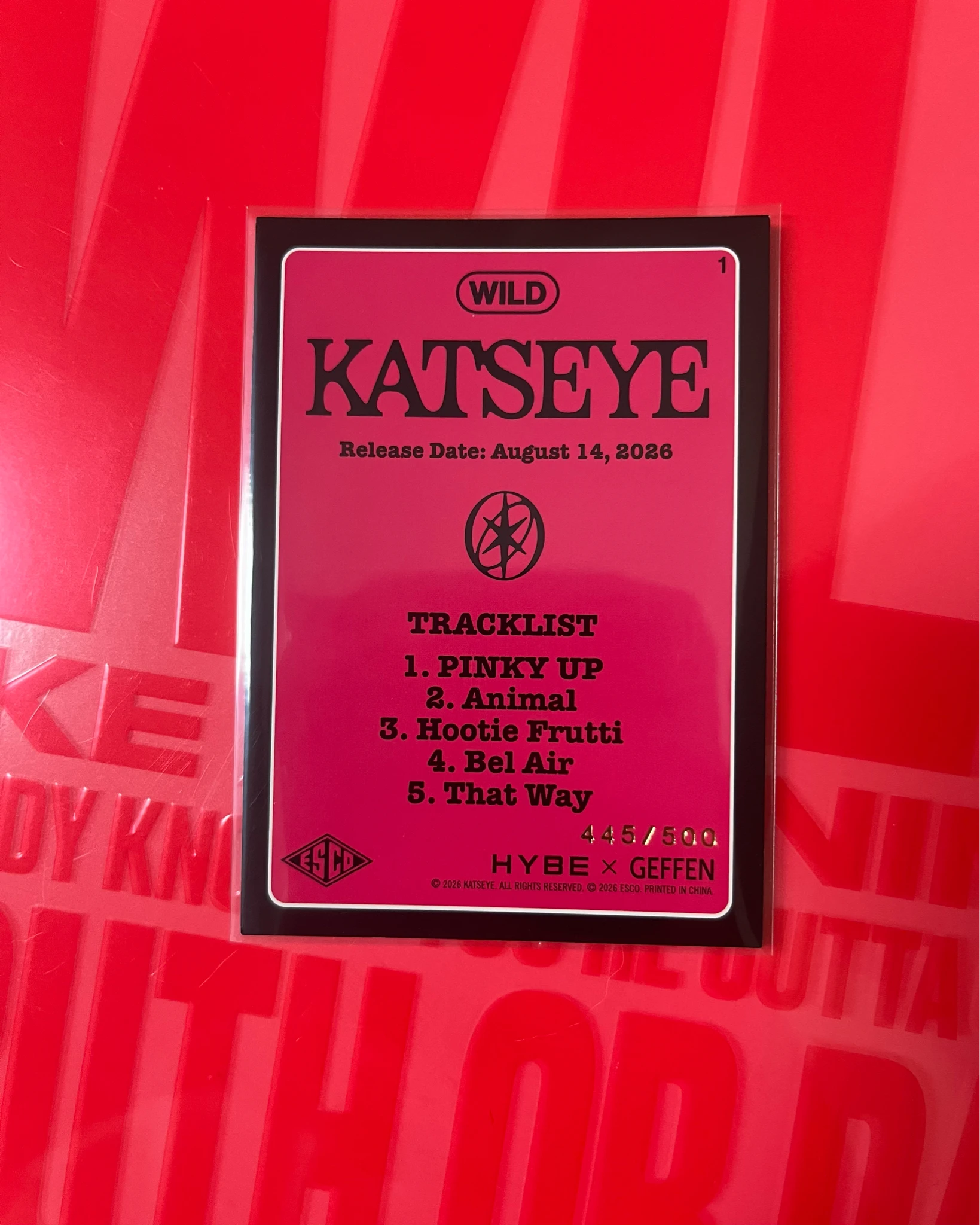 KATSEYE KATSEYE - Other foil card numbered listing photo 2