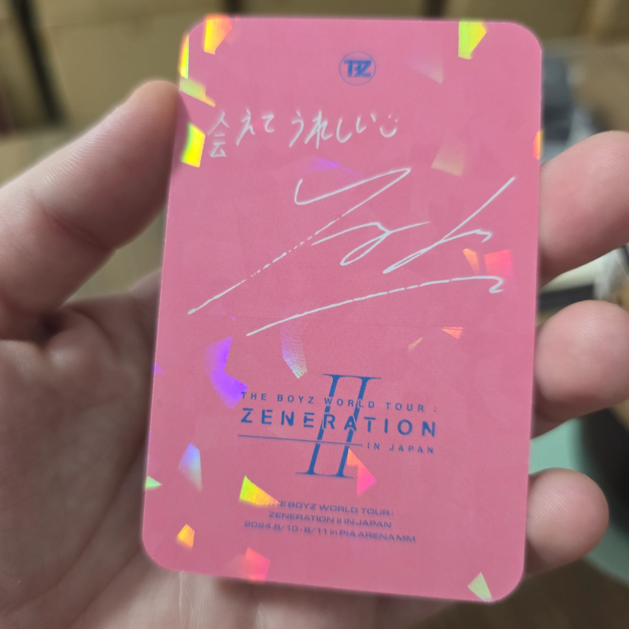 THE BOYZ Younghoon THE BOYZ - Younghoon - WORLD TOUR: Zeneration 2 Event trading card japan listing photo 2