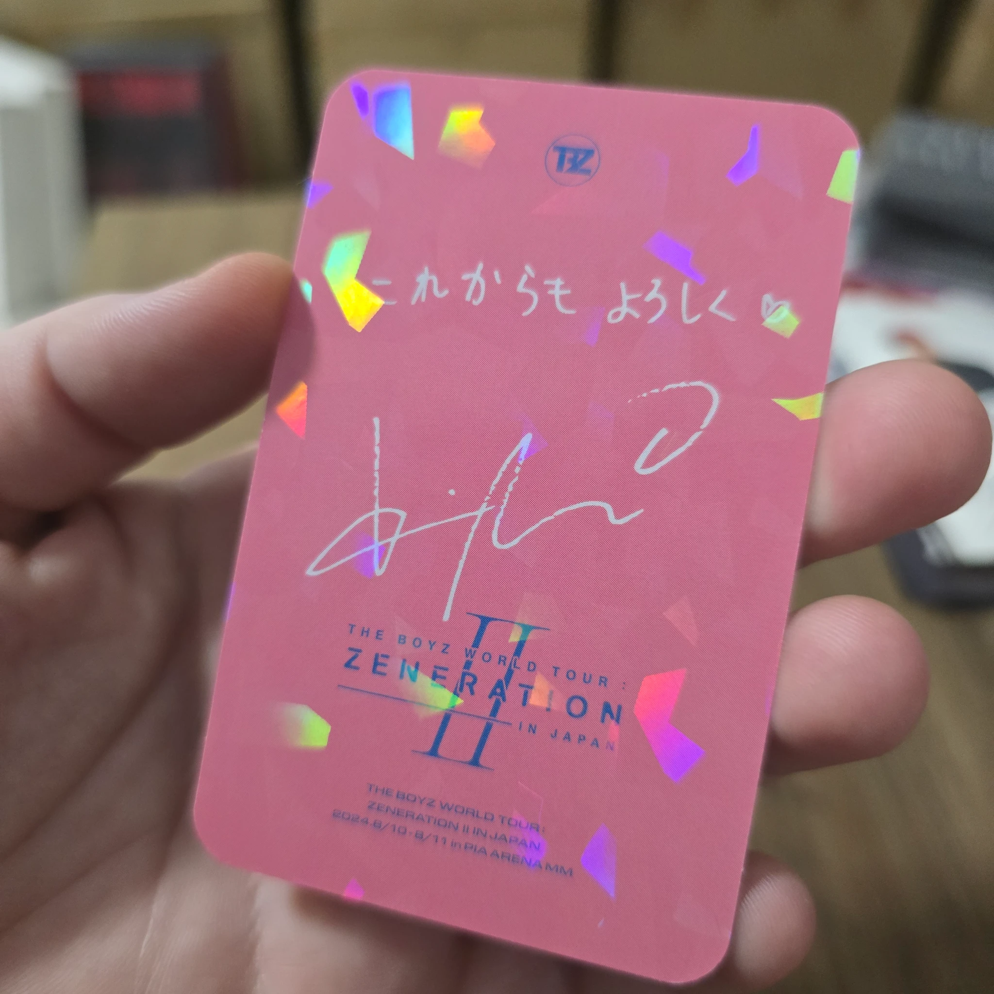 THE BOYZ Kevin THE BOYZ - Kevin - WORLD TOUR: Zeneration 2 Event trading card japan listing photo 2