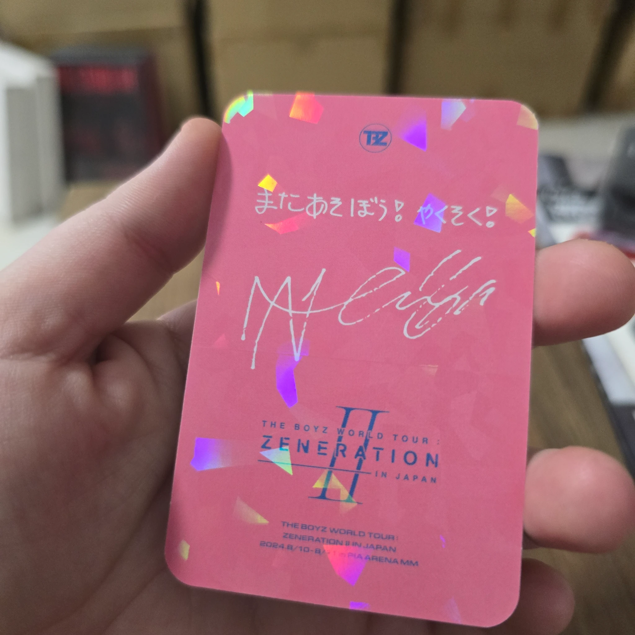 THE BOYZ New THE BOYZ - New - WORLD TOUR: Zeneration 2 Event trading card japan listing photo 2