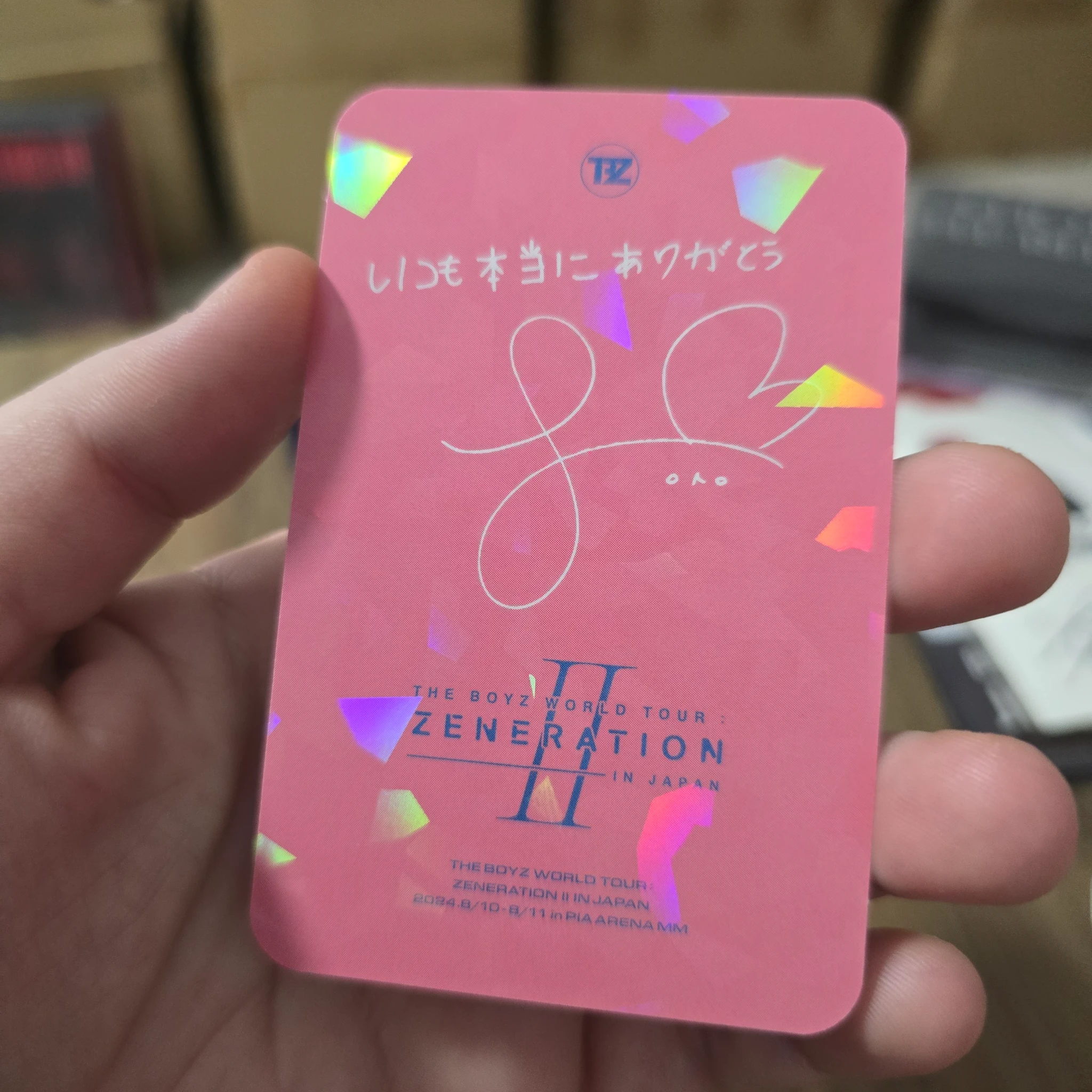 THE BOYZ Sangyeon THE BOYZ - Sangyeon - WORLD TOUR: Zeneration 2 Event trading card japan listing photo 2