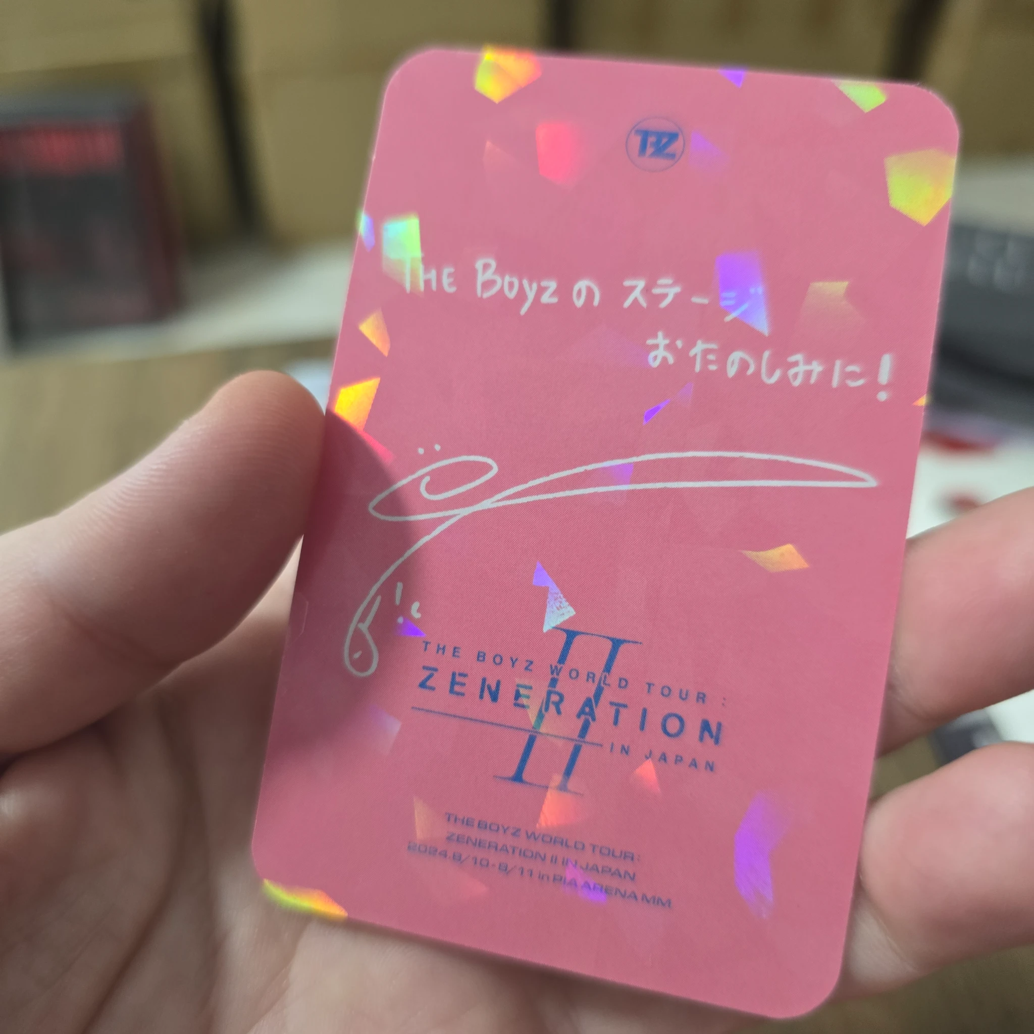 THE BOYZ Eric THE BOYZ - Eric - WORLD TOUR: Zeneration 2 Event trading card japan listing photo 2