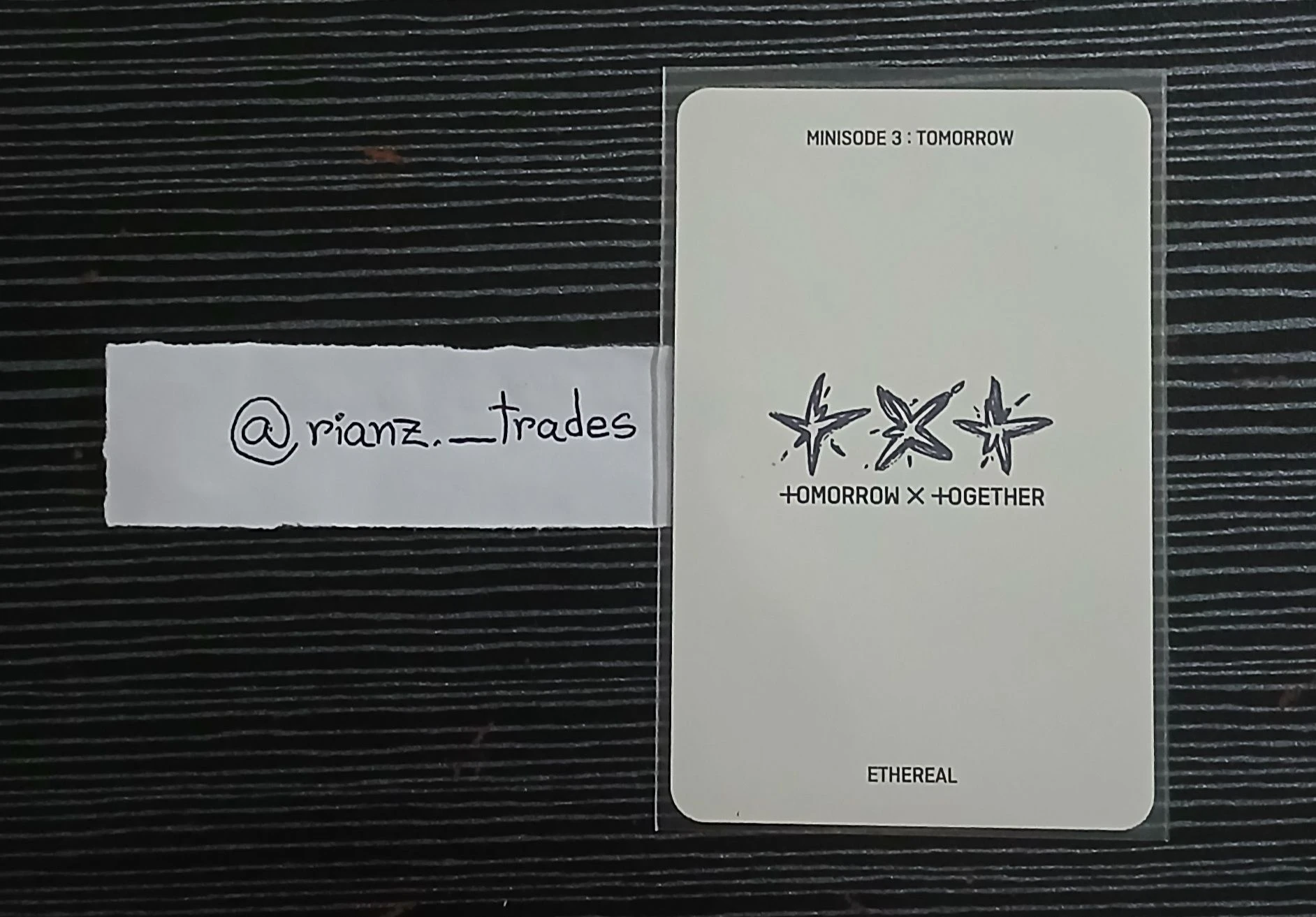TOMORROW X TOGETHER Soobin TOMORROW X TOGETHER - Soobin - Minisode 3: Tomorrow Album album photocard ethereal ver. listing photo 2