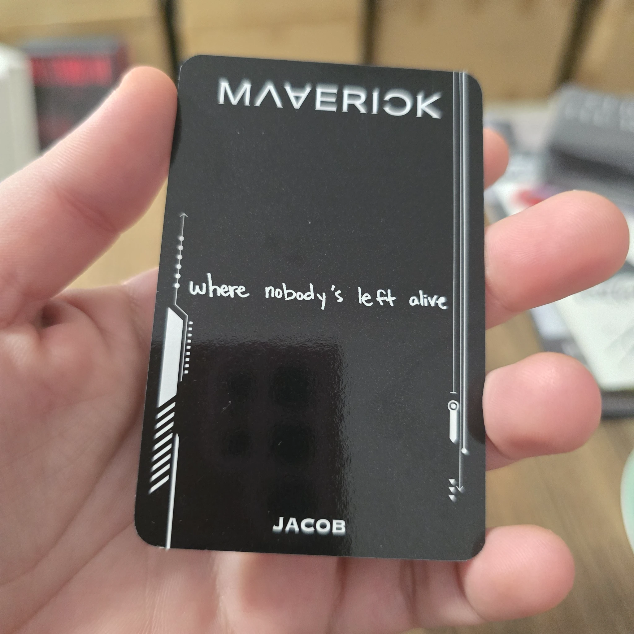 THE BOYZ Jacob THE BOYZ - Jacob - Maverick Album album photocard doom version listing photo 2