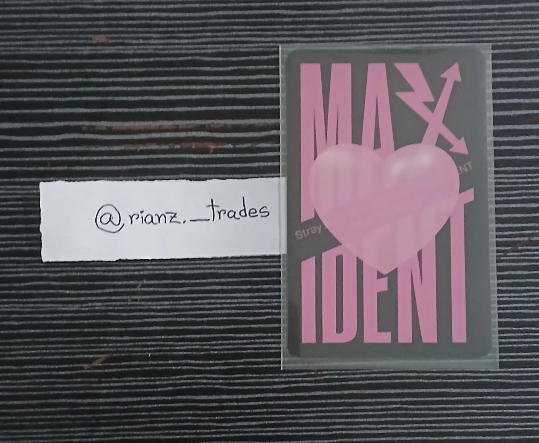 Stray Kids Felix Stray Kids - Felix - Maxident Album album photocard heart version listing photo 2