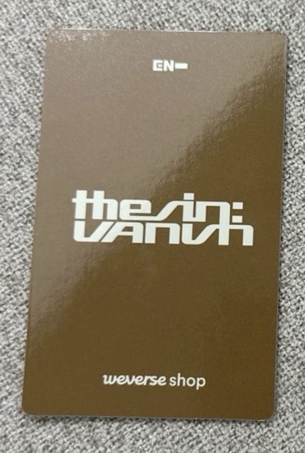 ENHYPEN Jungwon ENHYPEN - Jungwon - THE SIN: VANISH Album kakaotalk pob (pre-order benefit) listing photo 2