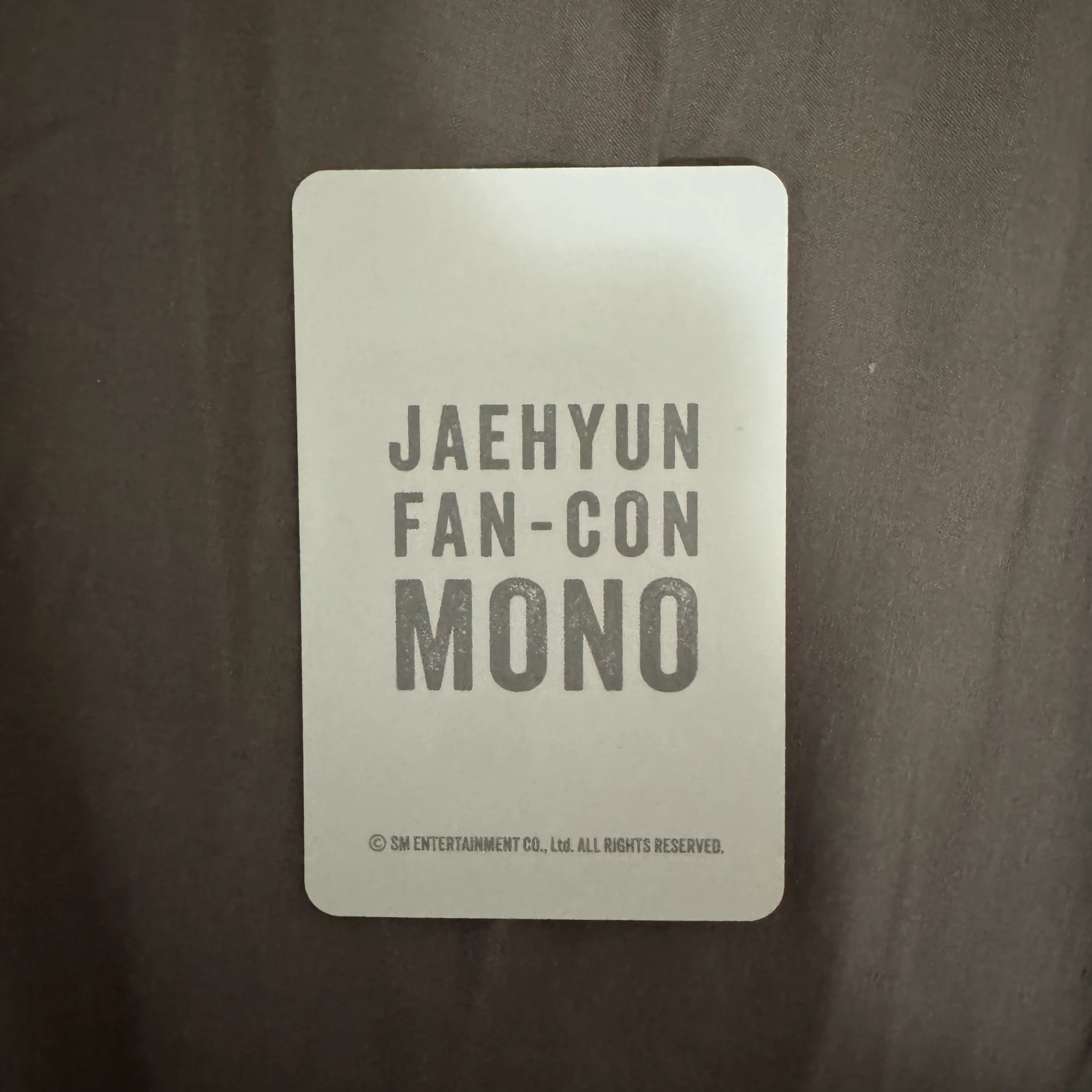 NCT Jaehyun NCT - Jaehyun - MONO - JAEHYUN FAN-CON ASIA TOUR Event merch photocard trading card selfie listing photo 2