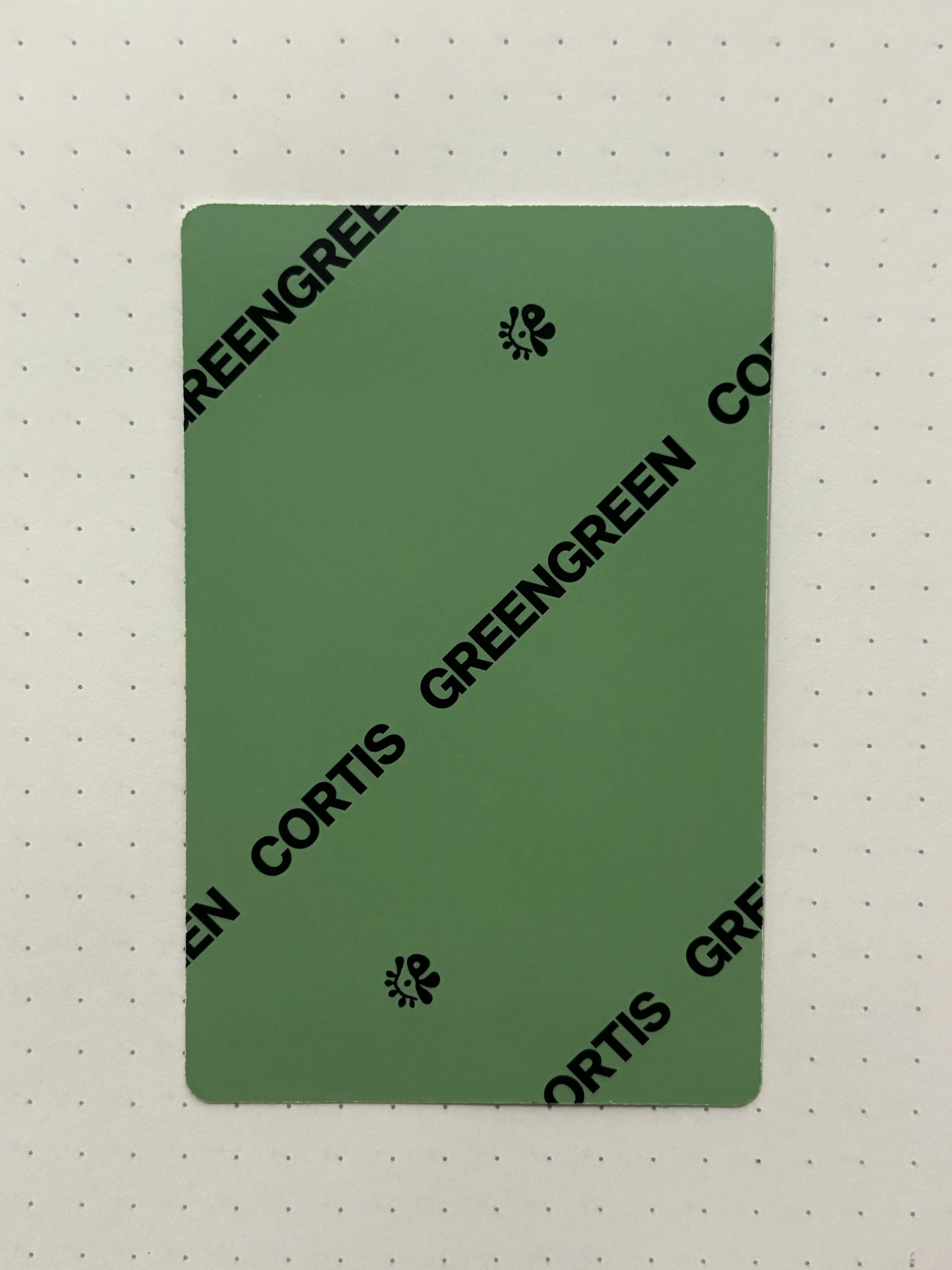 CORTIS Martin CORTIS - Martin - GREENGREEN Album album photocard portrait version A version listing photo 2