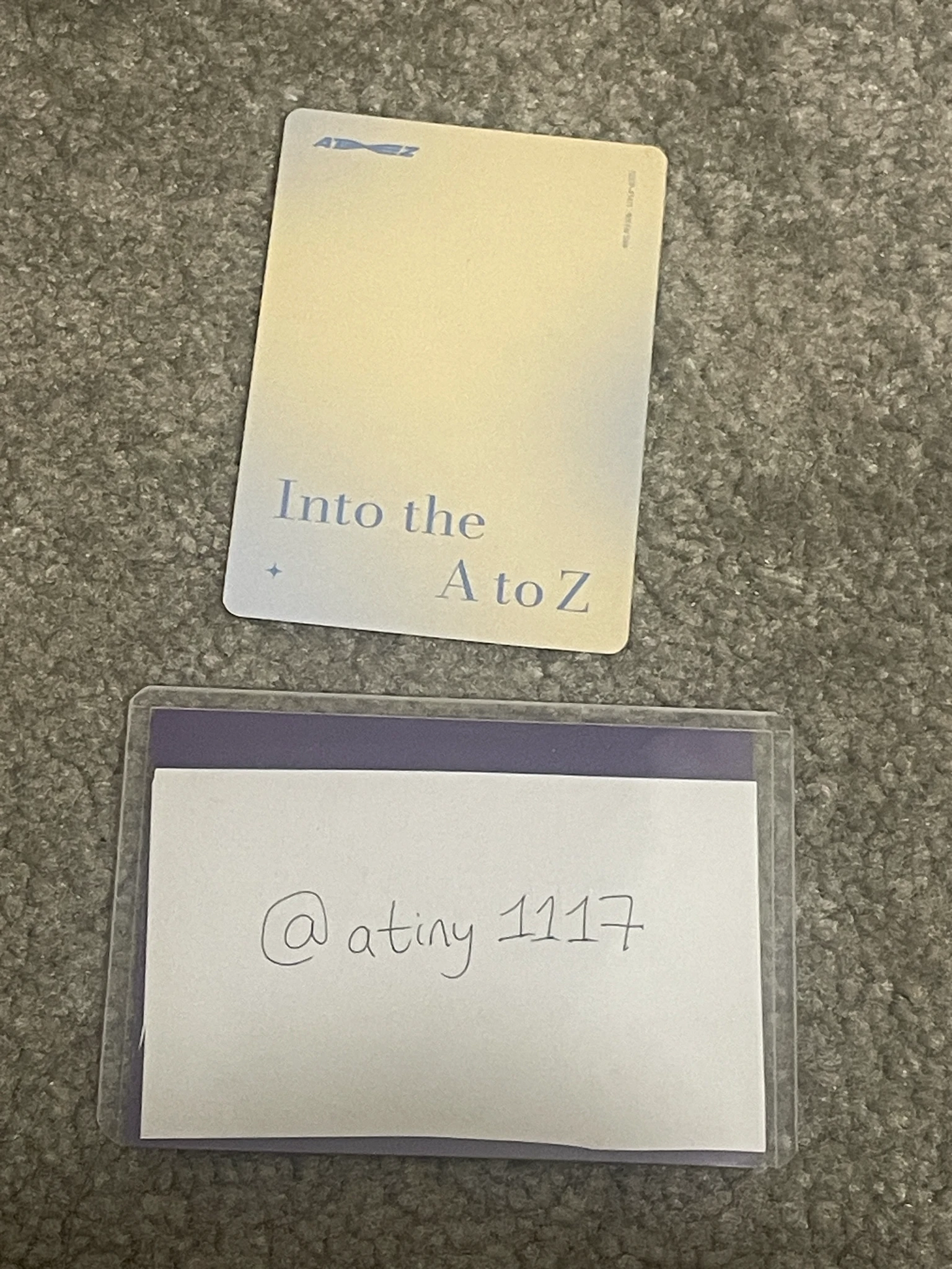 ATEEZ Jongho ATEEZ - Jongho - Into the A to Z Album album photocard standard version FPO listing photo 2