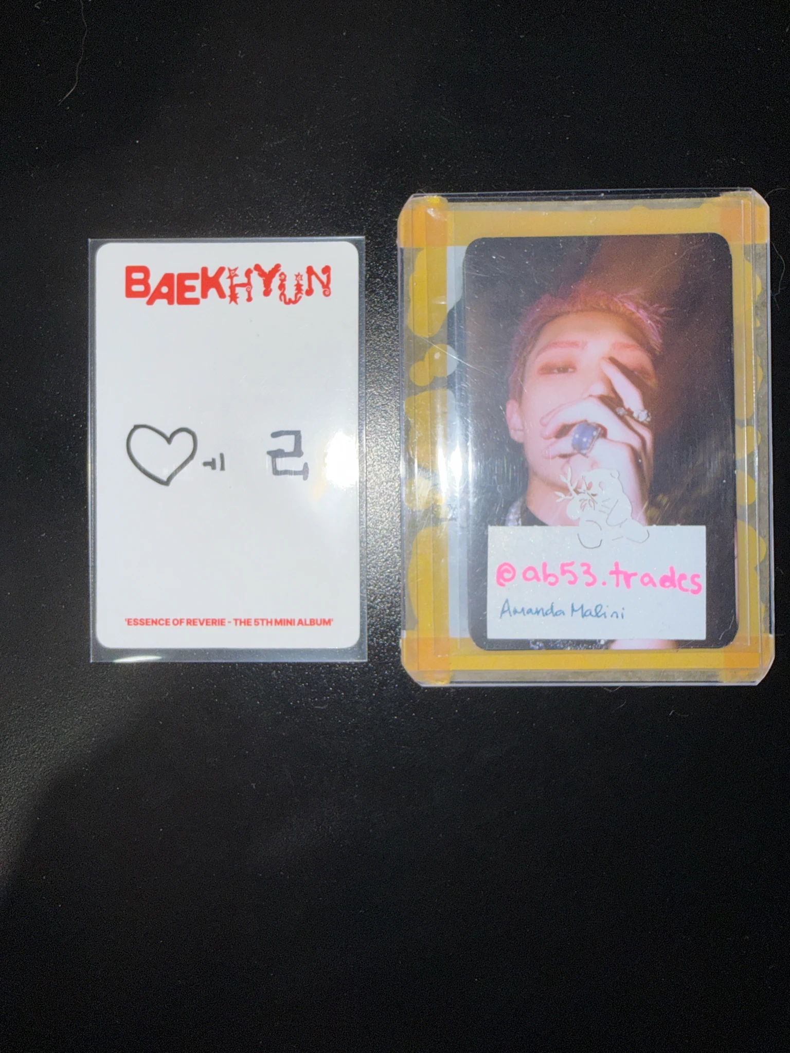 EXO Baekhyun EXO - Baekhyun - Essence of Reverie Album album photocard korean album solo album photobook version essence version listing photo 2