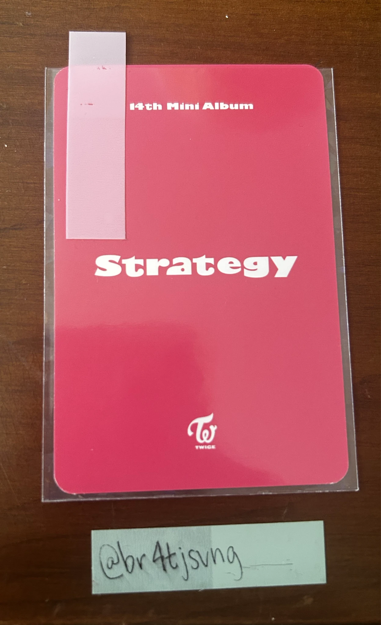 TWICE TWICE - STRATEGY Album pob (pre-order benefit) step 2 version photocard set listing photo 2