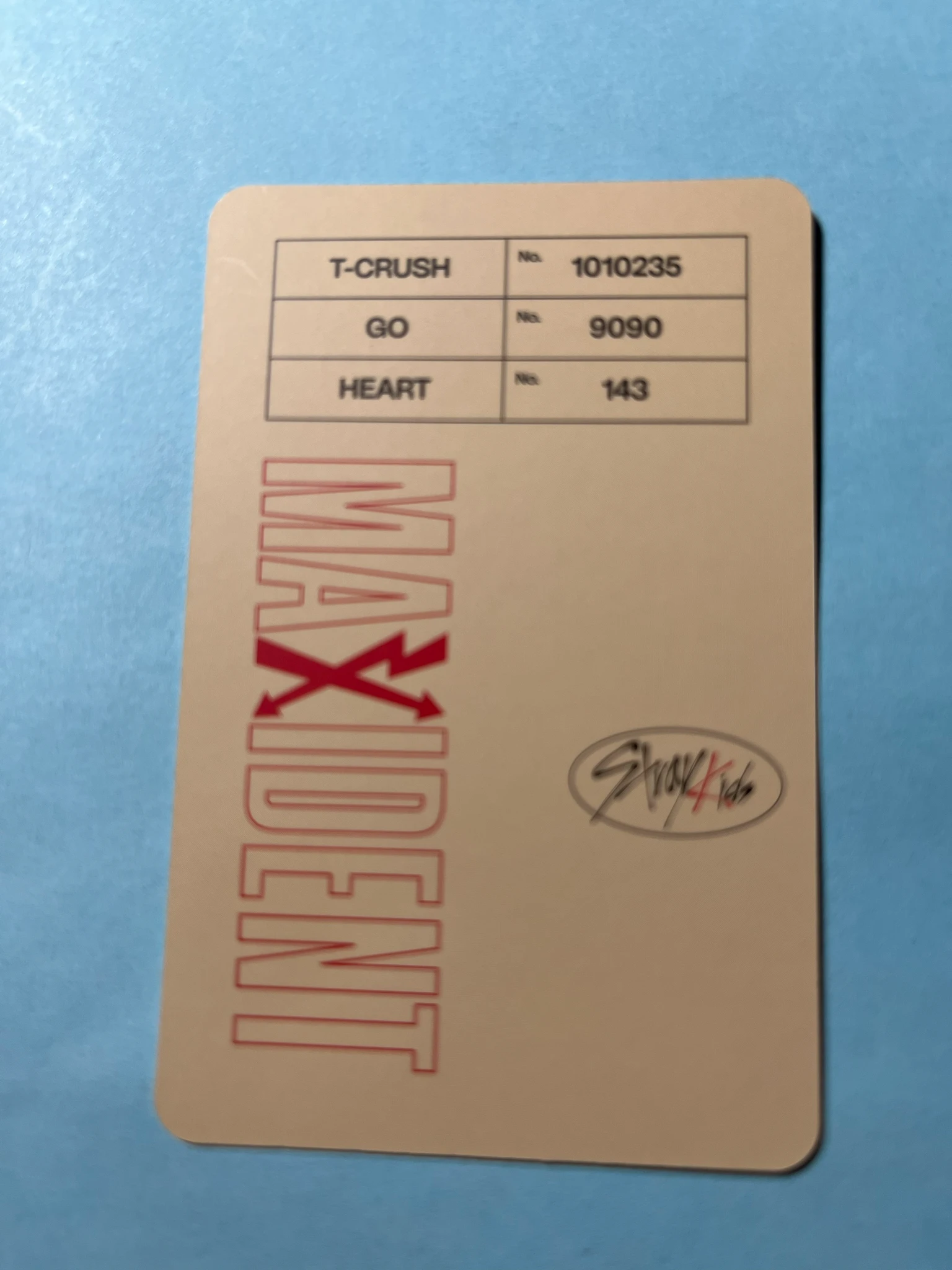 Stray Kids Bang Chan Stray Kids - Bang Chan - Maxident Album album photocard Bang Chan listing photo 2