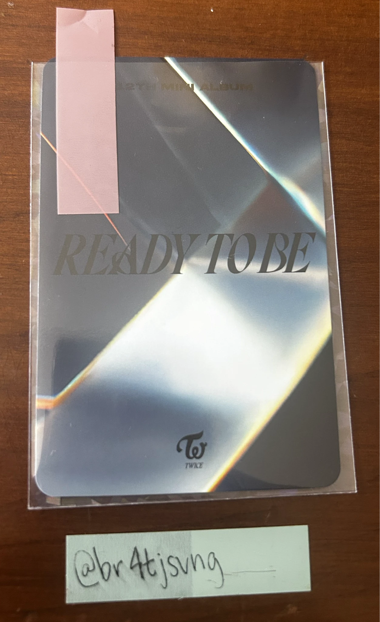 TWICE Mina TWICE - Mina - Ready To Be Album photocard set to version pob (pre-order benefit) listing photo 2