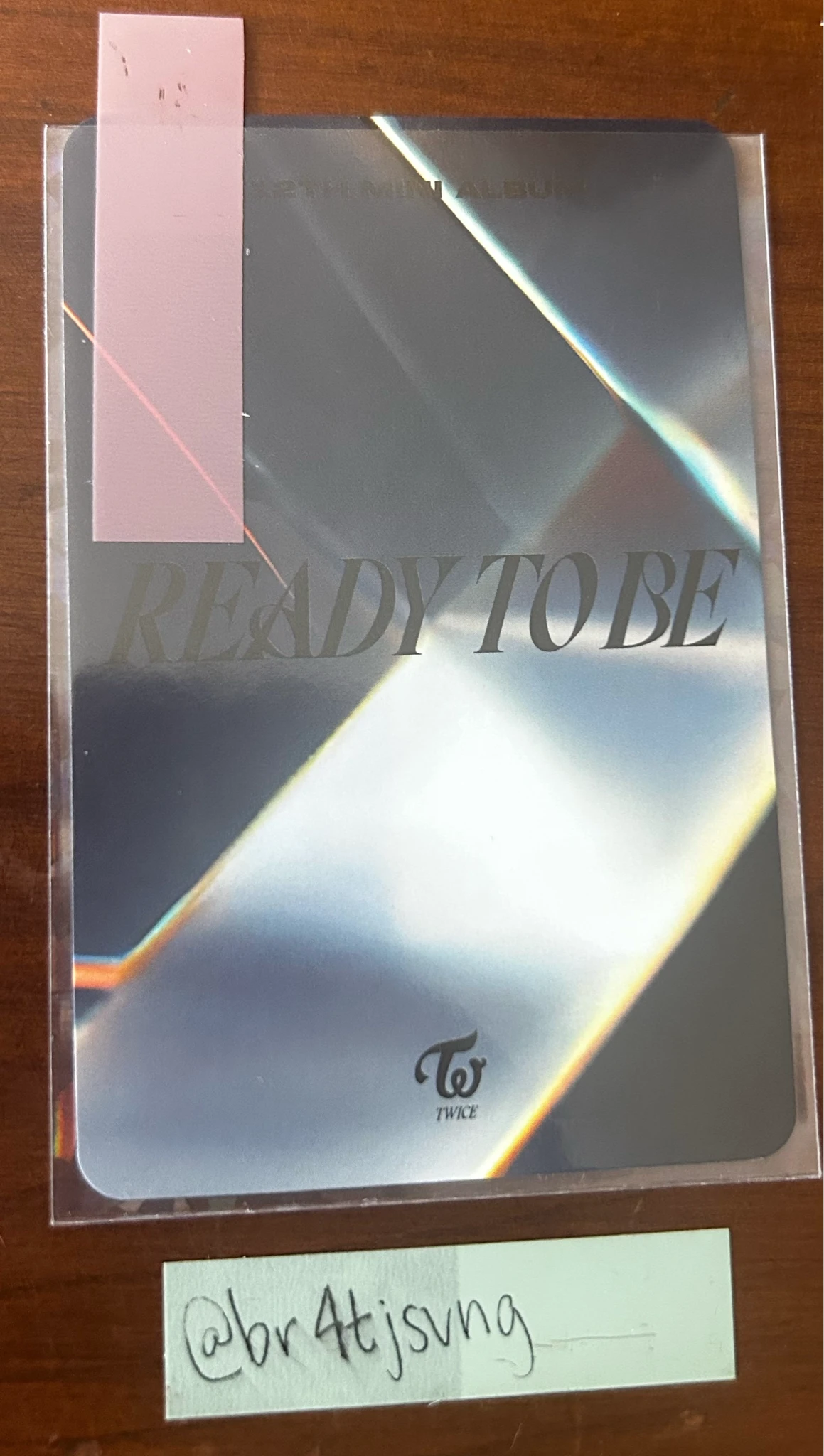 TWICE Dahyun TWICE - Dahyun - Ready To Be Album photocard set pob (pre-order benefit) to version listing photo 2