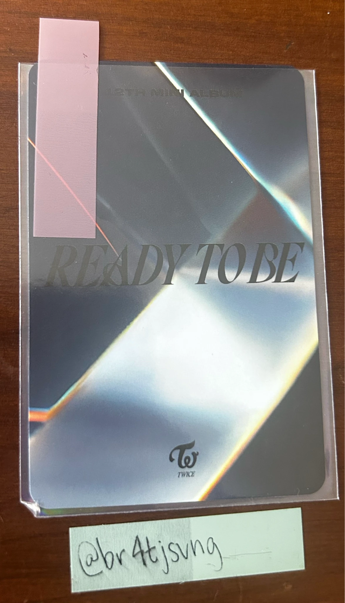 TWICE Chaeyoung TWICE - Chaeyoung - Ready To Be Album pob (pre-order benefit) to version photocard set listing photo 2