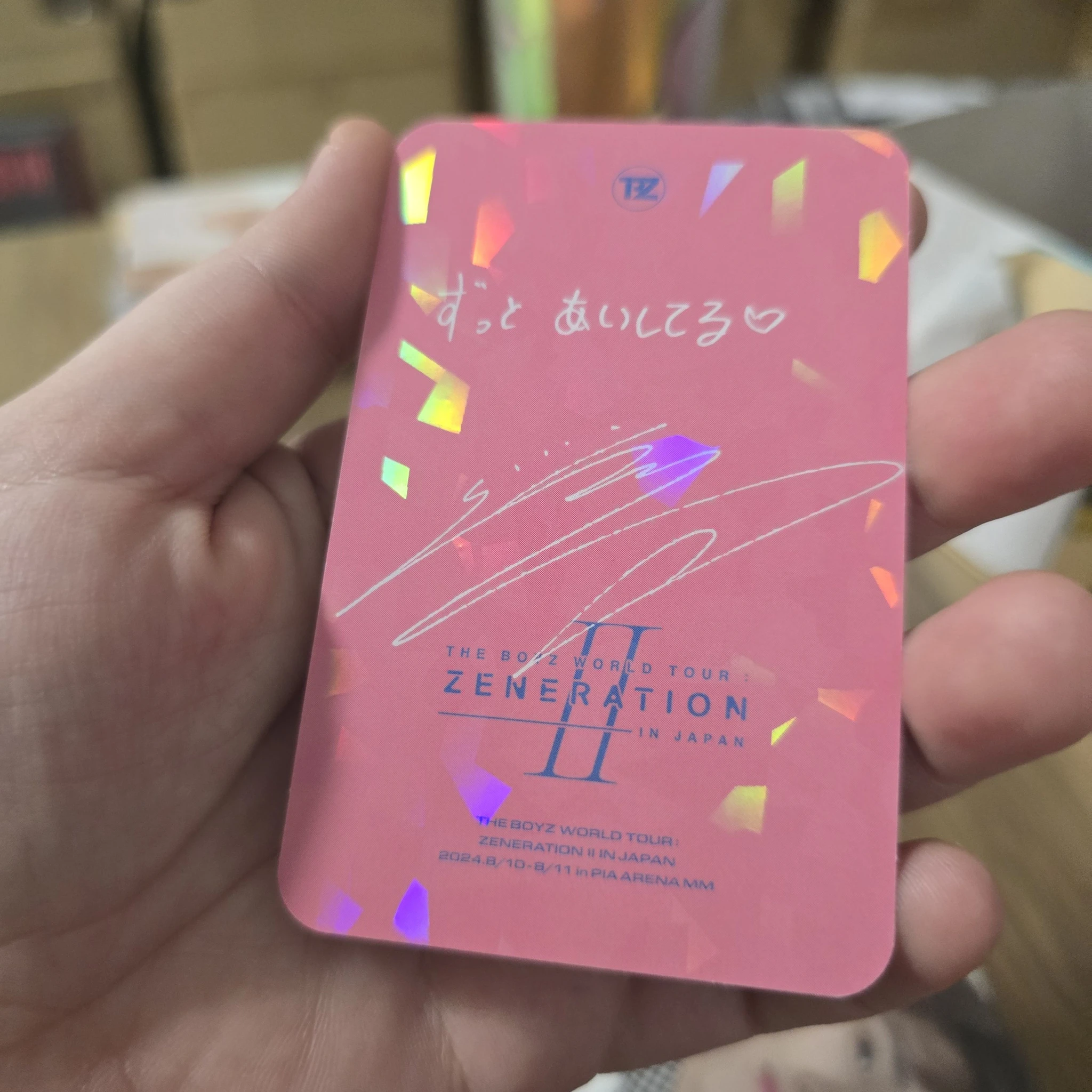 THE BOYZ Sunwoo THE BOYZ - Sunwoo - WORLD TOUR: Zeneration 2 Event trading card japan listing photo 2