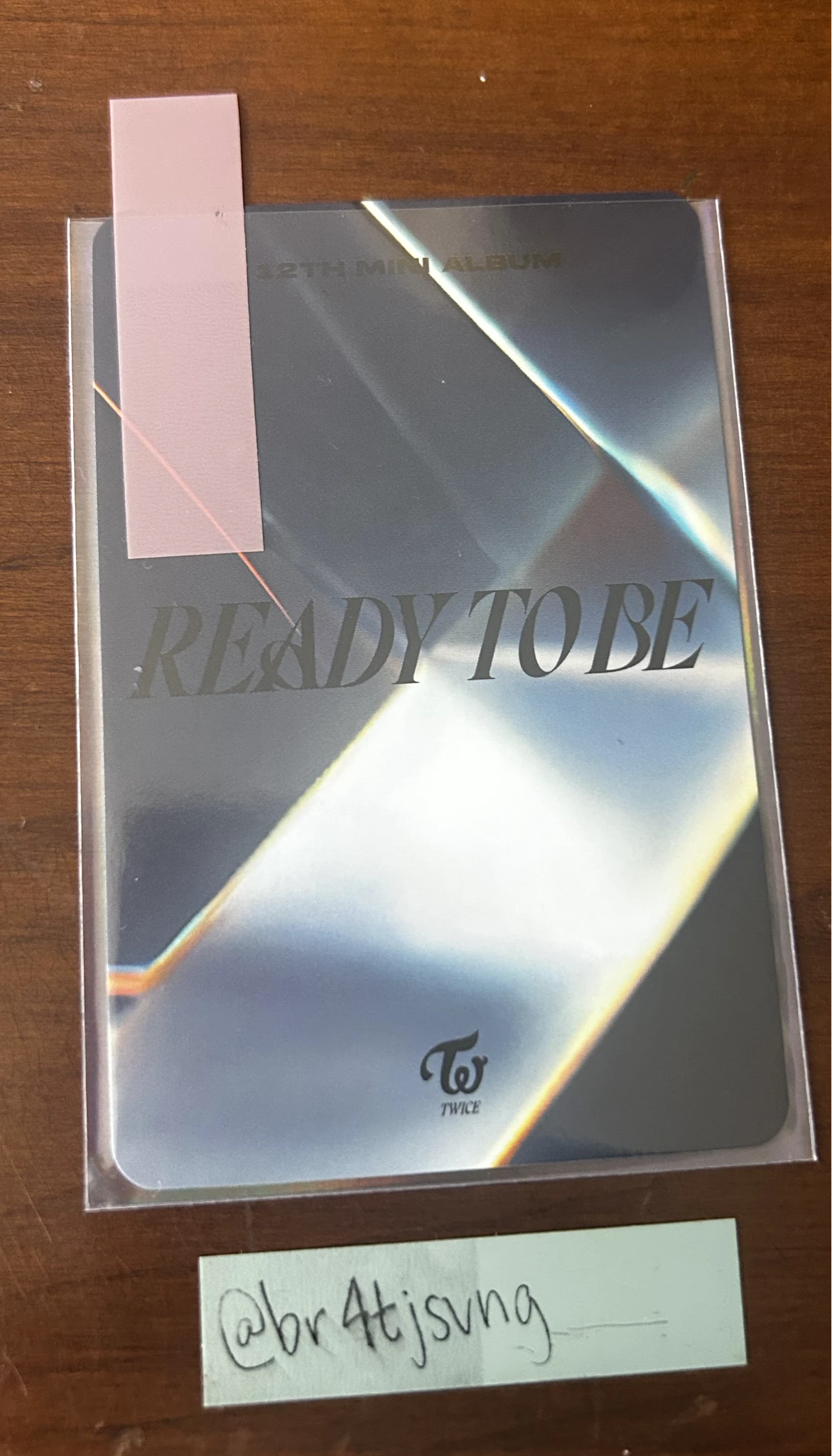 TWICE Nayeon TWICE - Nayeon - Ready To Be Album pob (pre-order benefit) to version photocard set listing photo 2