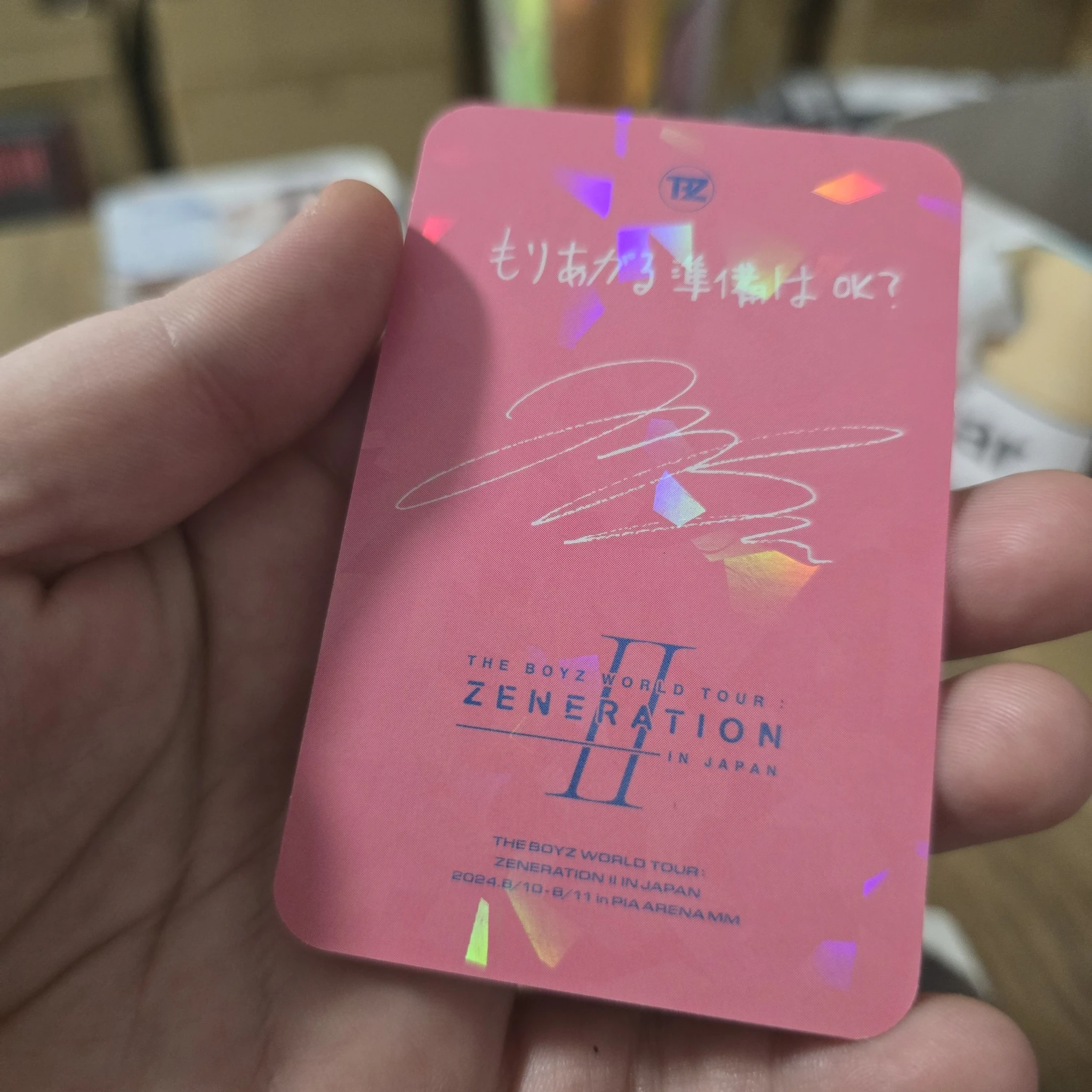 THE BOYZ Jacob THE BOYZ - Jacob - WORLD TOUR: Zeneration 2 Event trading card japan listing photo 2