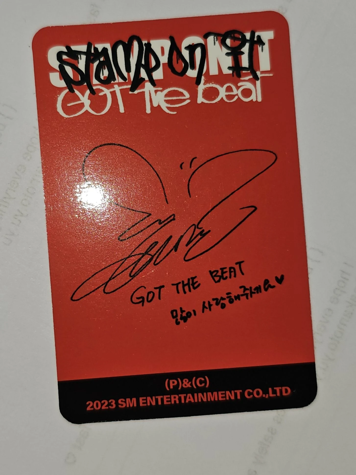 GOT the beat Taeyeon GOT the beat - Taeyeon - Stamp on It Album smini version album photocard listing photo 2