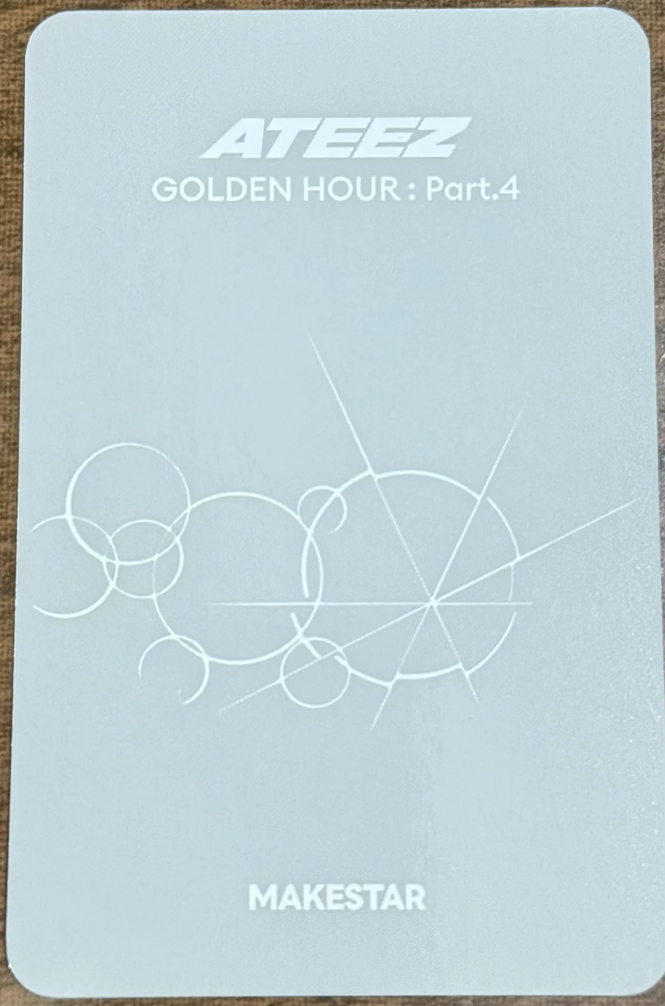 ATEEZ ATEEZ - Hongjoong & Seonghwa - Golden Hour : Part.4 Album makestar pob (pre-order benefit) round 5 listing photo 2