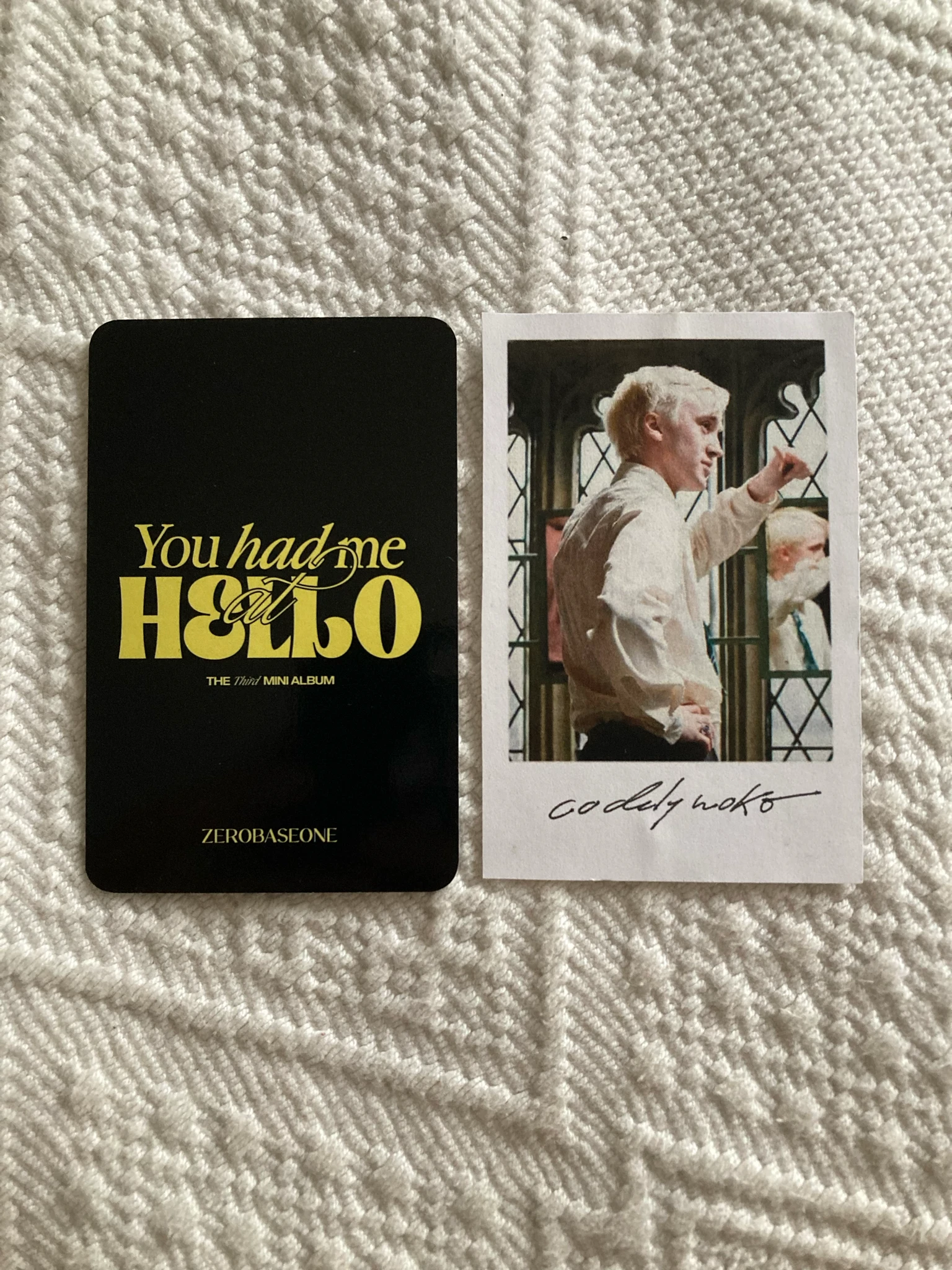 ZEROBASEONE Matthew ZEROBASEONE - Matthew - You Had Me at Hello Album ktown4u lucky draw (LD) digipack version listing photo 2