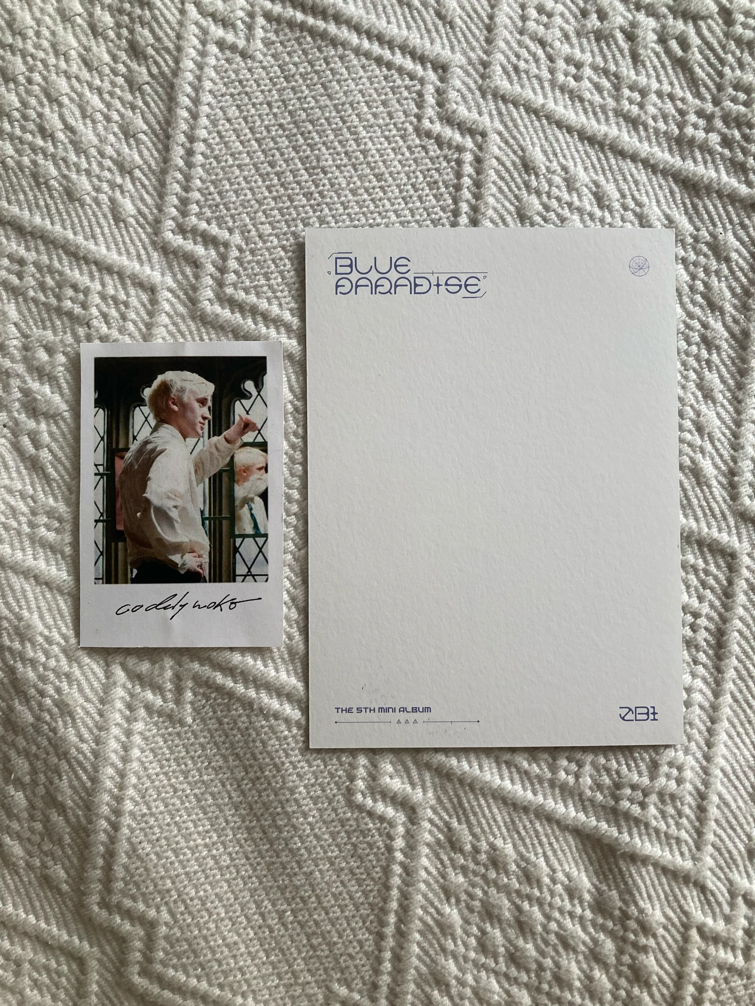 ZEROBASEONE Matthew ZEROBASEONE - Blue Paradise Album postcard album photocard zerose version listing photo 2