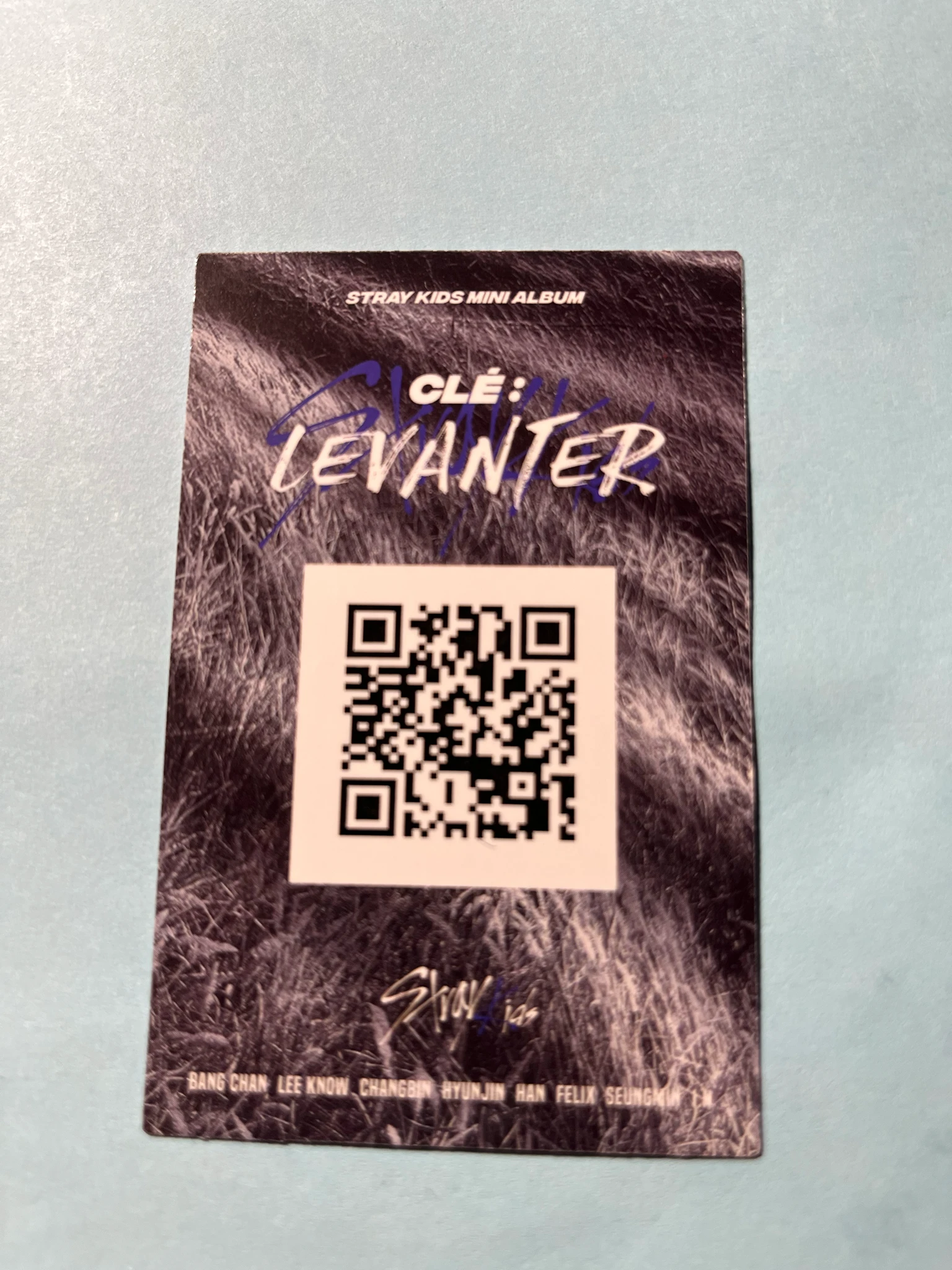 Stray Kids Lee Know Stray Kids - Lee Know - Clé: Levanter Album album photocard blue border ver. listing photo 2