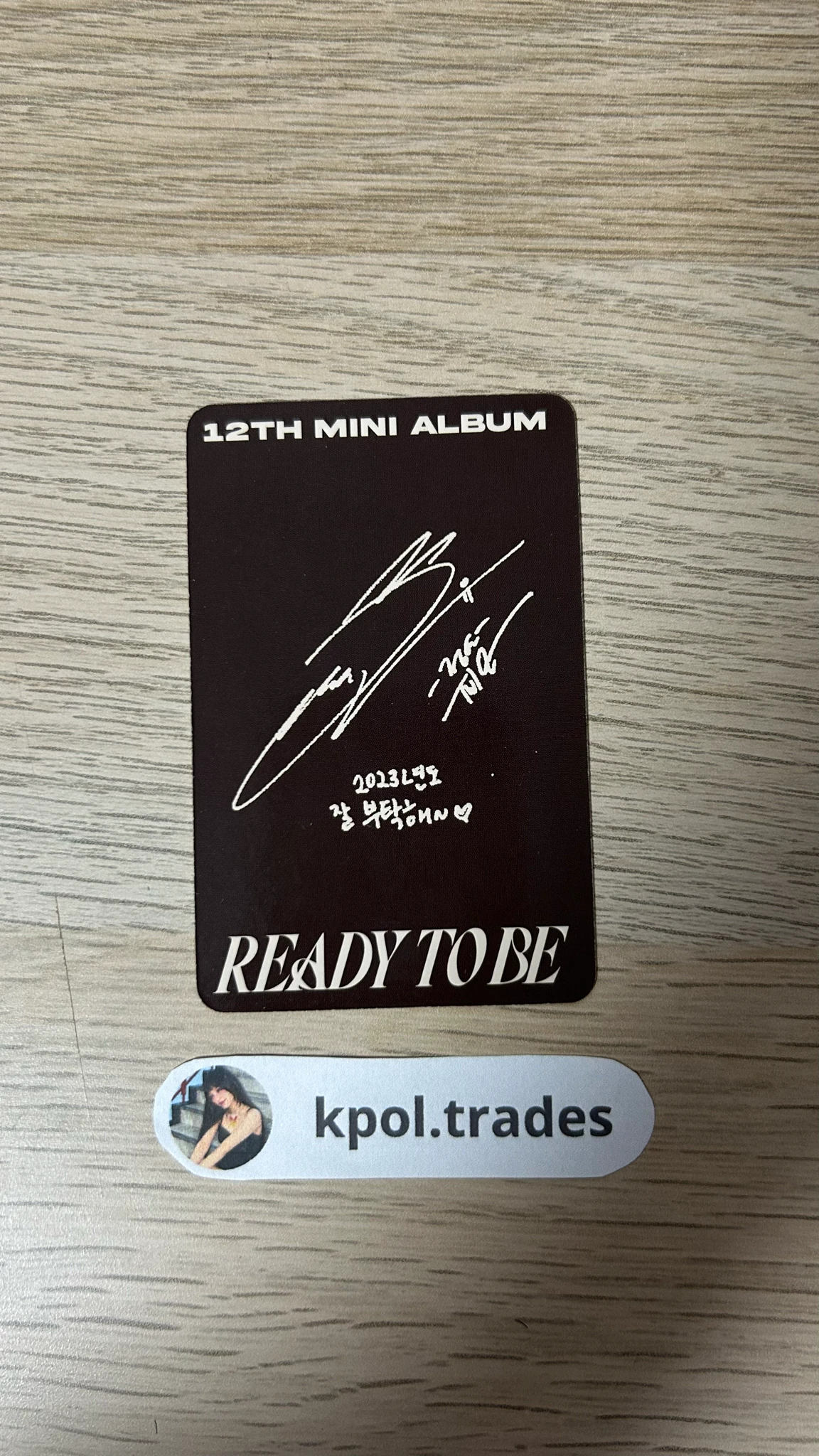 TWICE Jeongyeon TWICE-Jeongyeon-Album-READY TO BE listing photo 2