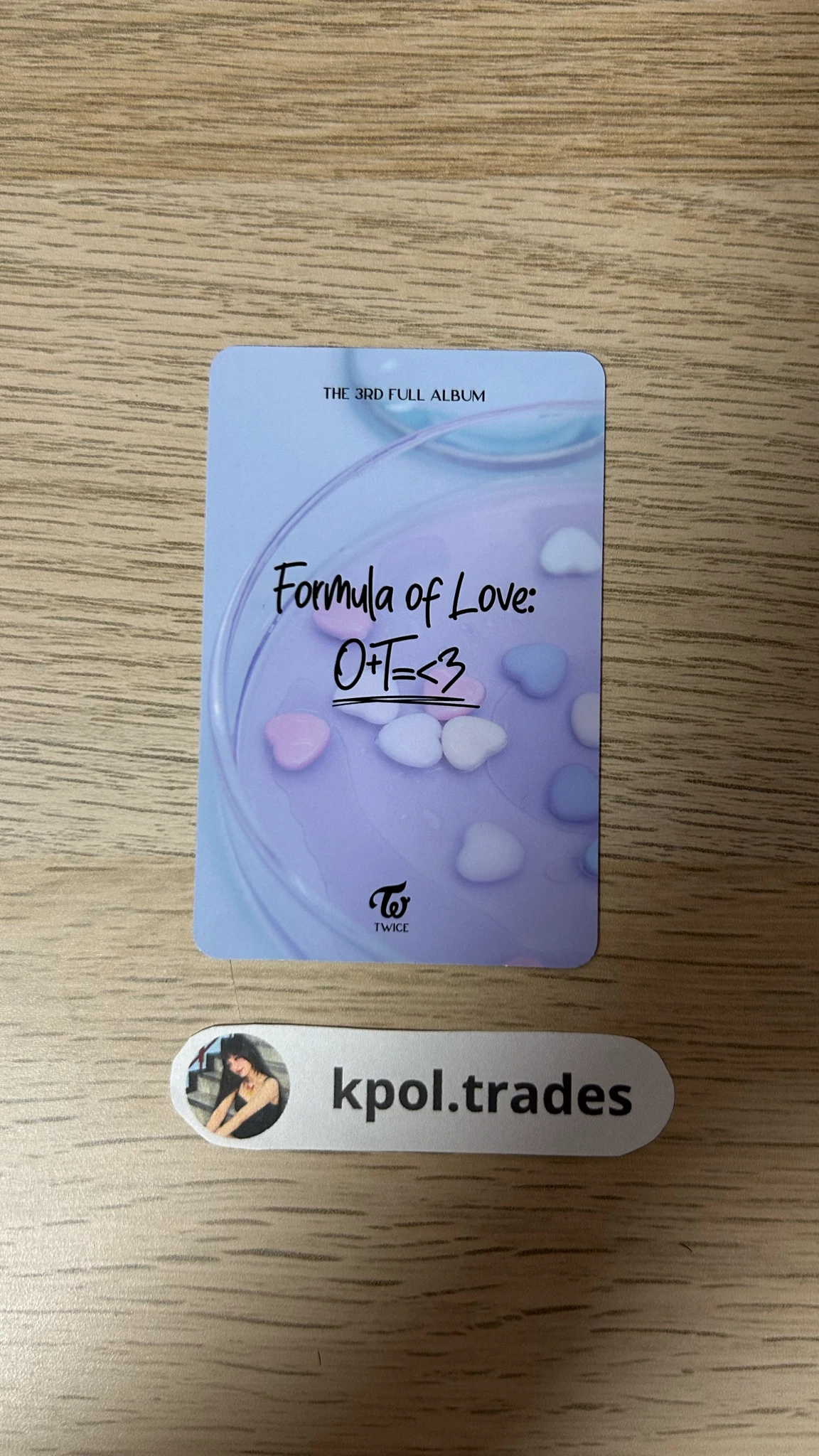 TWICE Jeongyeon TWICE - Jeongyeon - Formula of Love: O+T=<3 Album listing photo 2