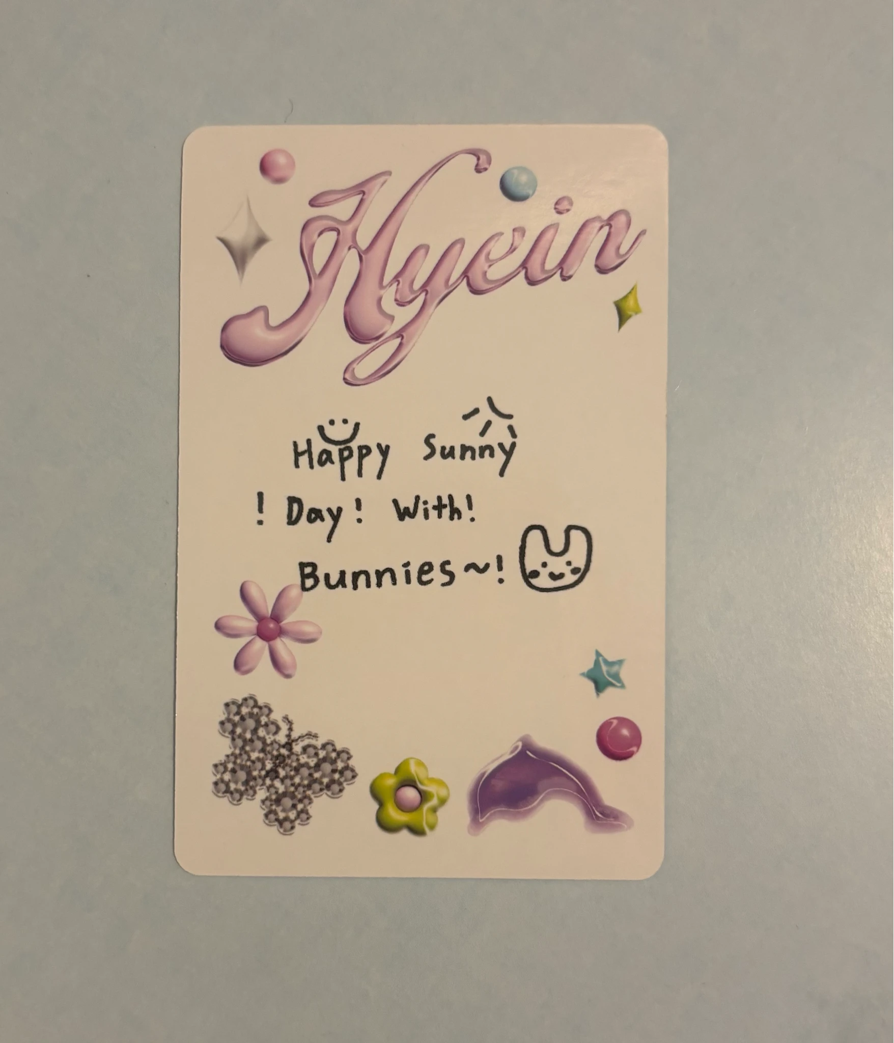 NewJeans Hyein NewJeans - Hyein - Get Up Album album photocard bunny beach bag version hyein version listing photo 2