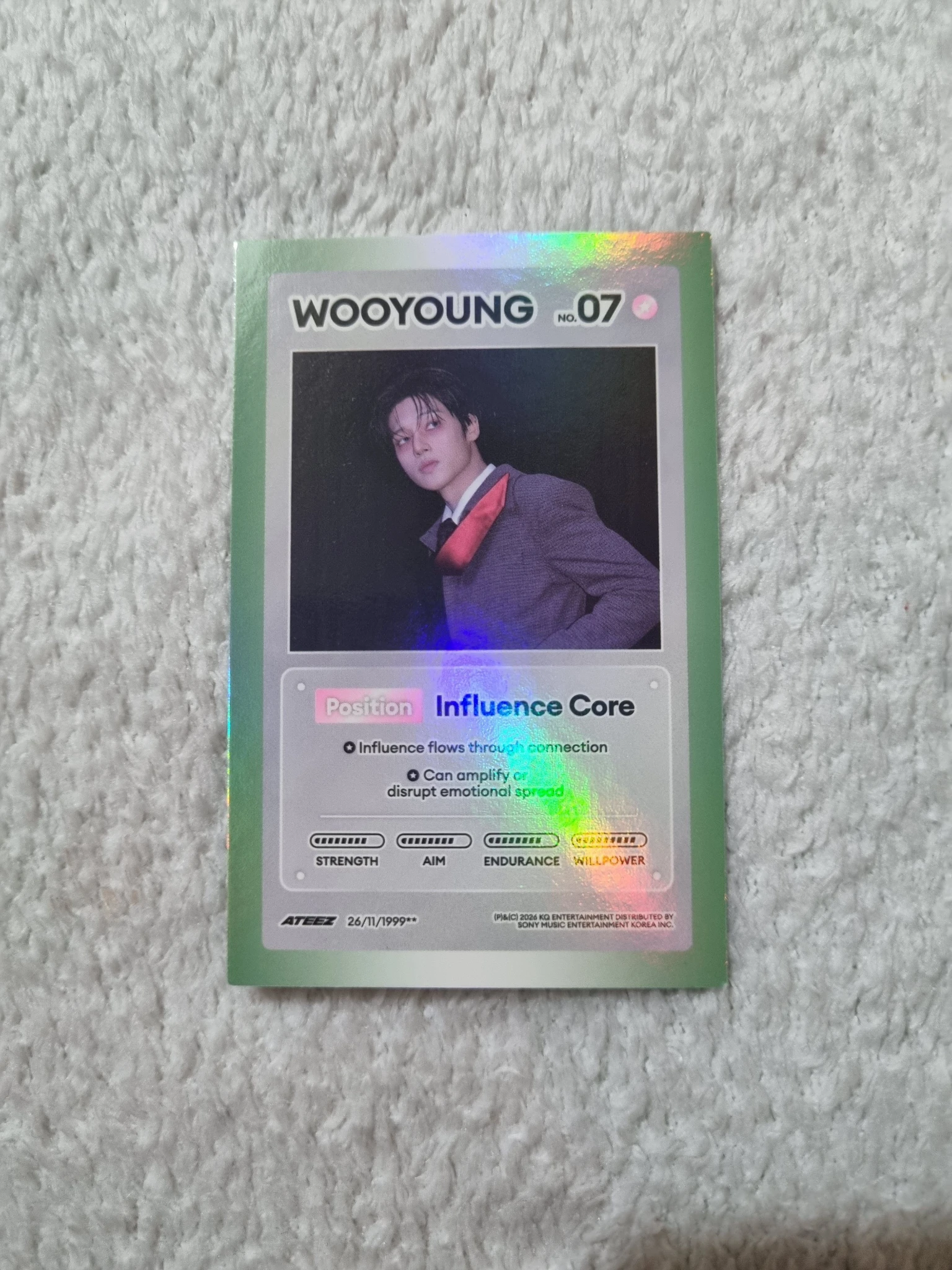 ATEEZ Wooyoung ATEEZ - Wooyoung - GOLDEN HOUR : Part.5 Album album photocard listing photo 2