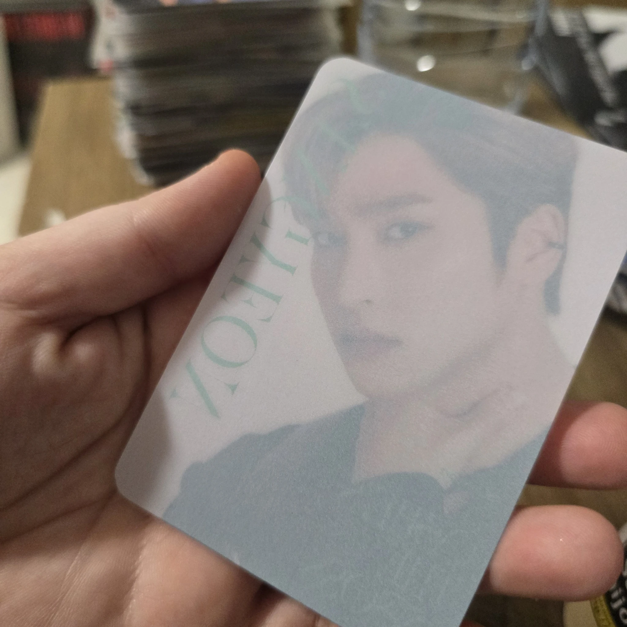THE BOYZ Sangyeon THE BOYZ - Sangyeon - She's the Boss Album clear photocard jpfc (japan fanclub) listing photo 2