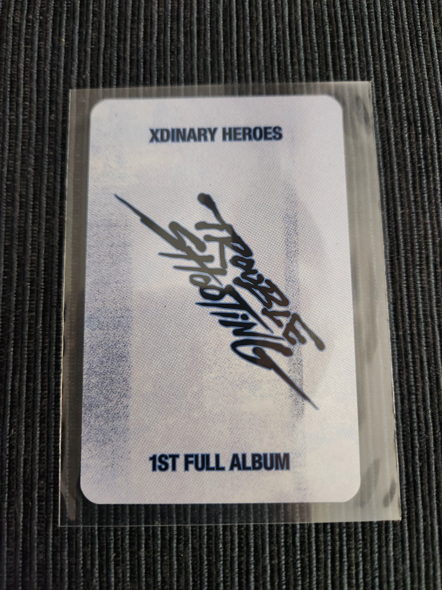 Xdinary Heroes Jungsu Xdinary Heroes - Trouleshooting Album album photocard blue version random photocard listing photo 2