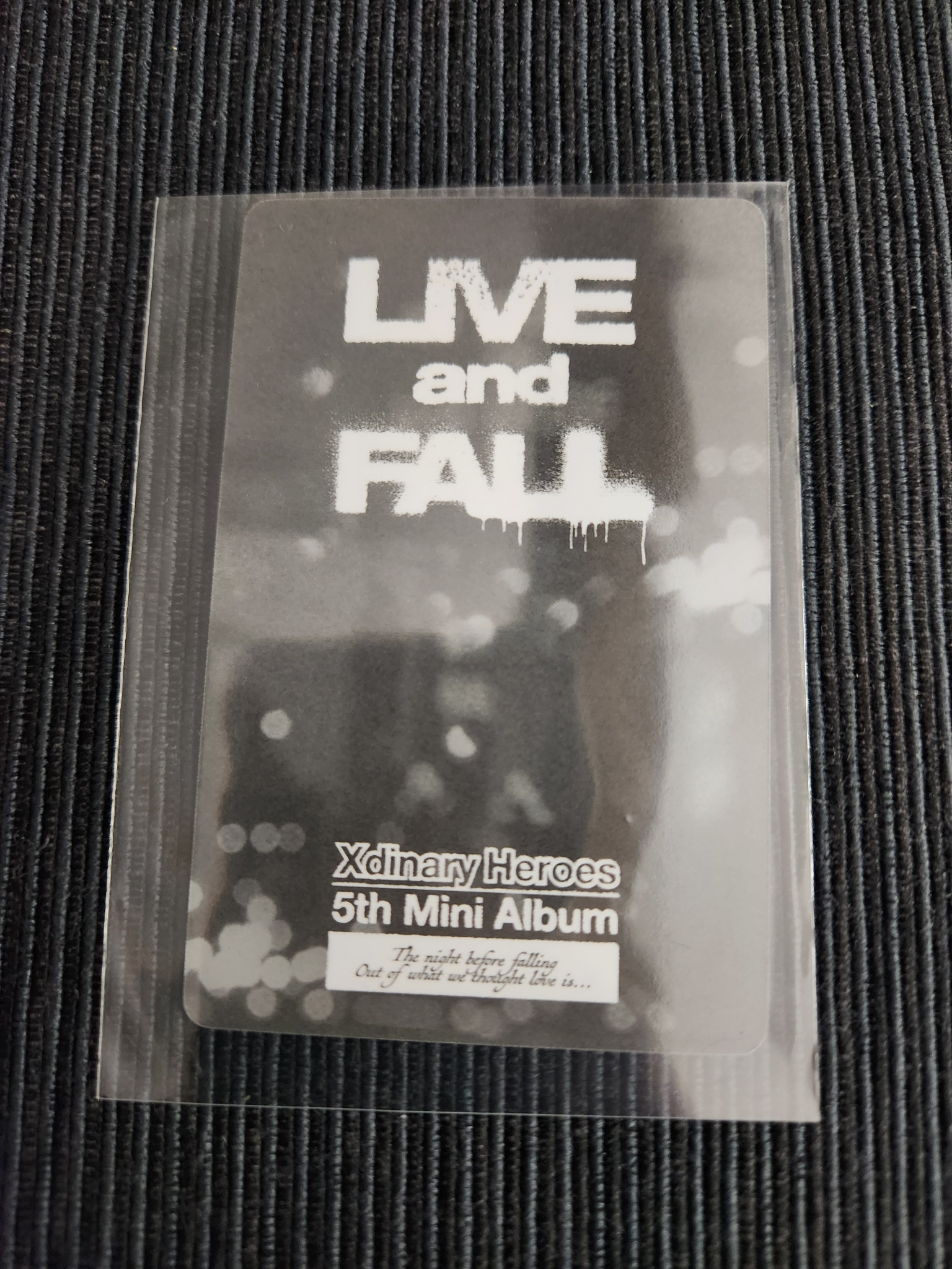 Xdinary Heroes Jooyeon Xdinary Heroes - Jooyeon - Live and Fall Album album photocard tabloid version listing photo 2