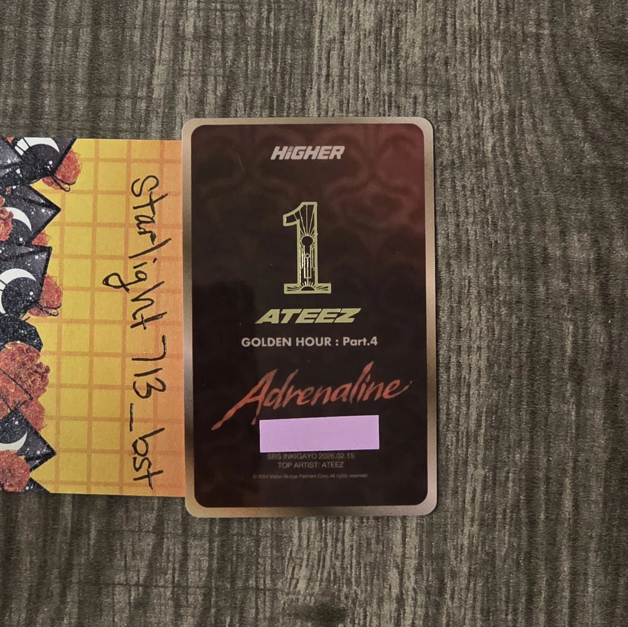 ATEEZ Jongho ATEEZ - Jongho - Higher Timepiece × ATEEZ Other pvc card listing photo 2