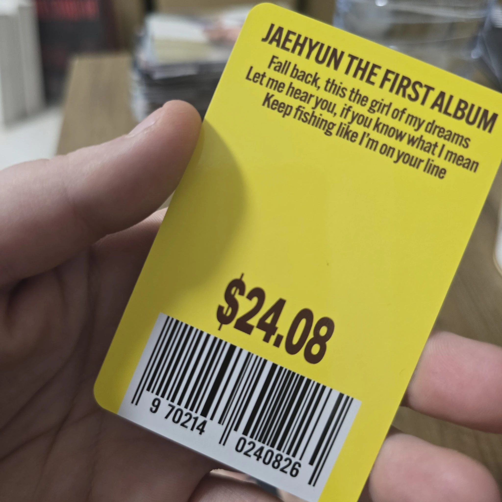 NCT Jaehyun NCT - Jaehyun - J Album image card solo album album inclusion keyring version listing photo 2