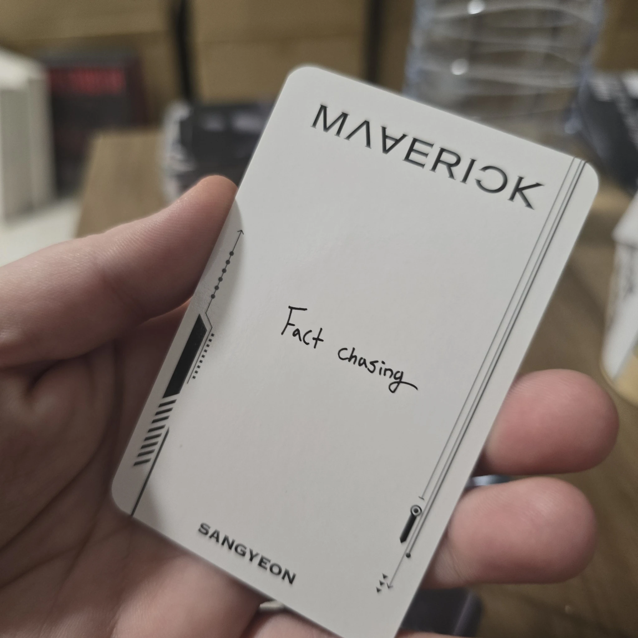 THE BOYZ Sangyeon THE BOYZ - Sangyeon - Maverick Album album photocard mood version listing photo 2