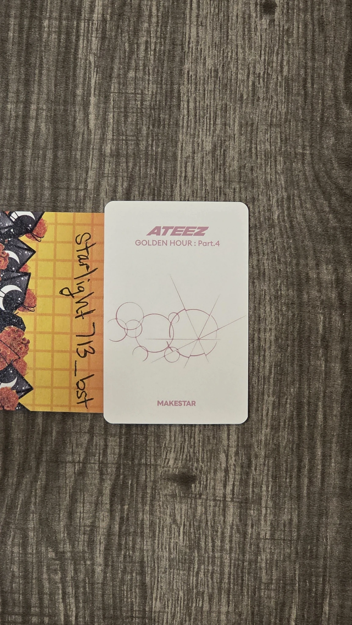 ATEEZ Jongho ATEEZ - Jongho - Golden Hour : Part.4 Album makestar pob (pre-order benefit) fansign round 5 listing photo 2