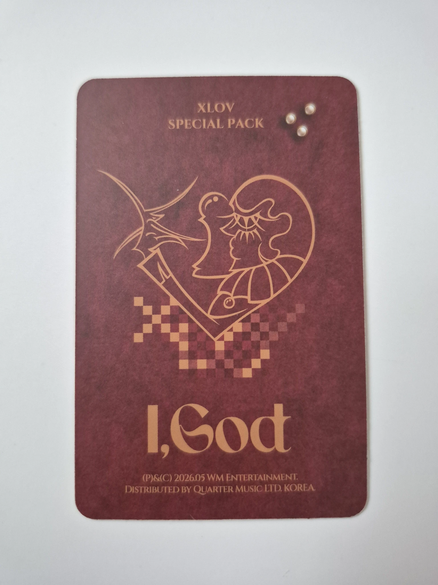 XLOV Wumuti XLOV - Wumuti - I, God Album special pack album photocard listing photo 2