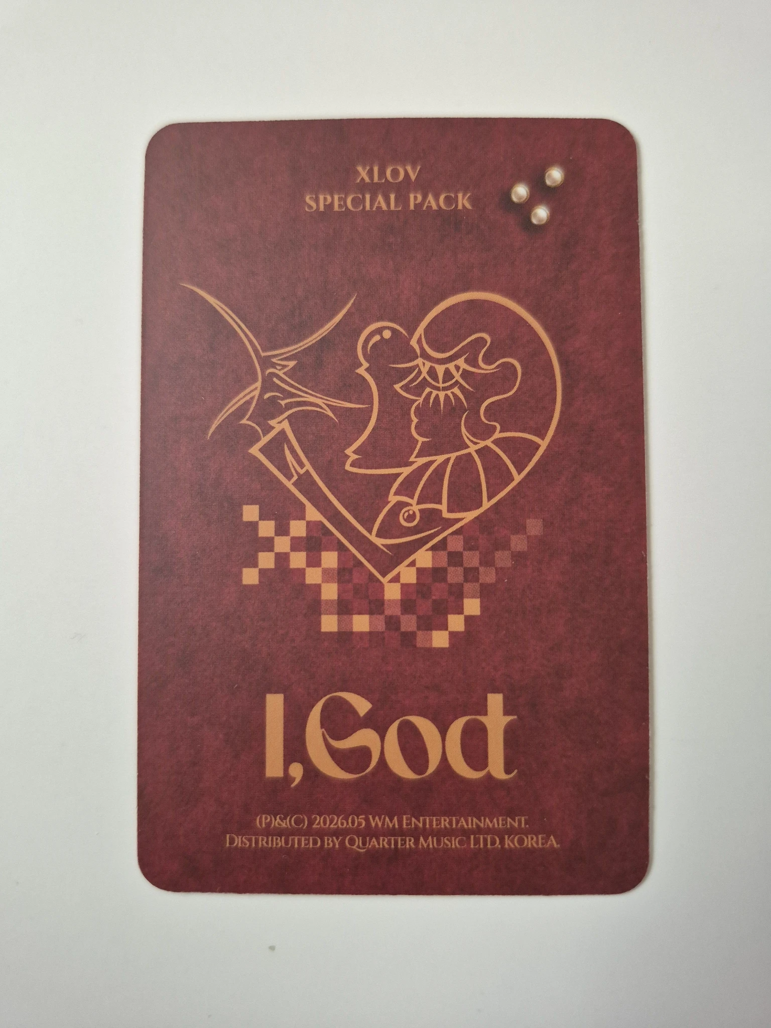 XLOV Hyun XLOV - Hyun - I, God Album album photocard special pack listing photo 2