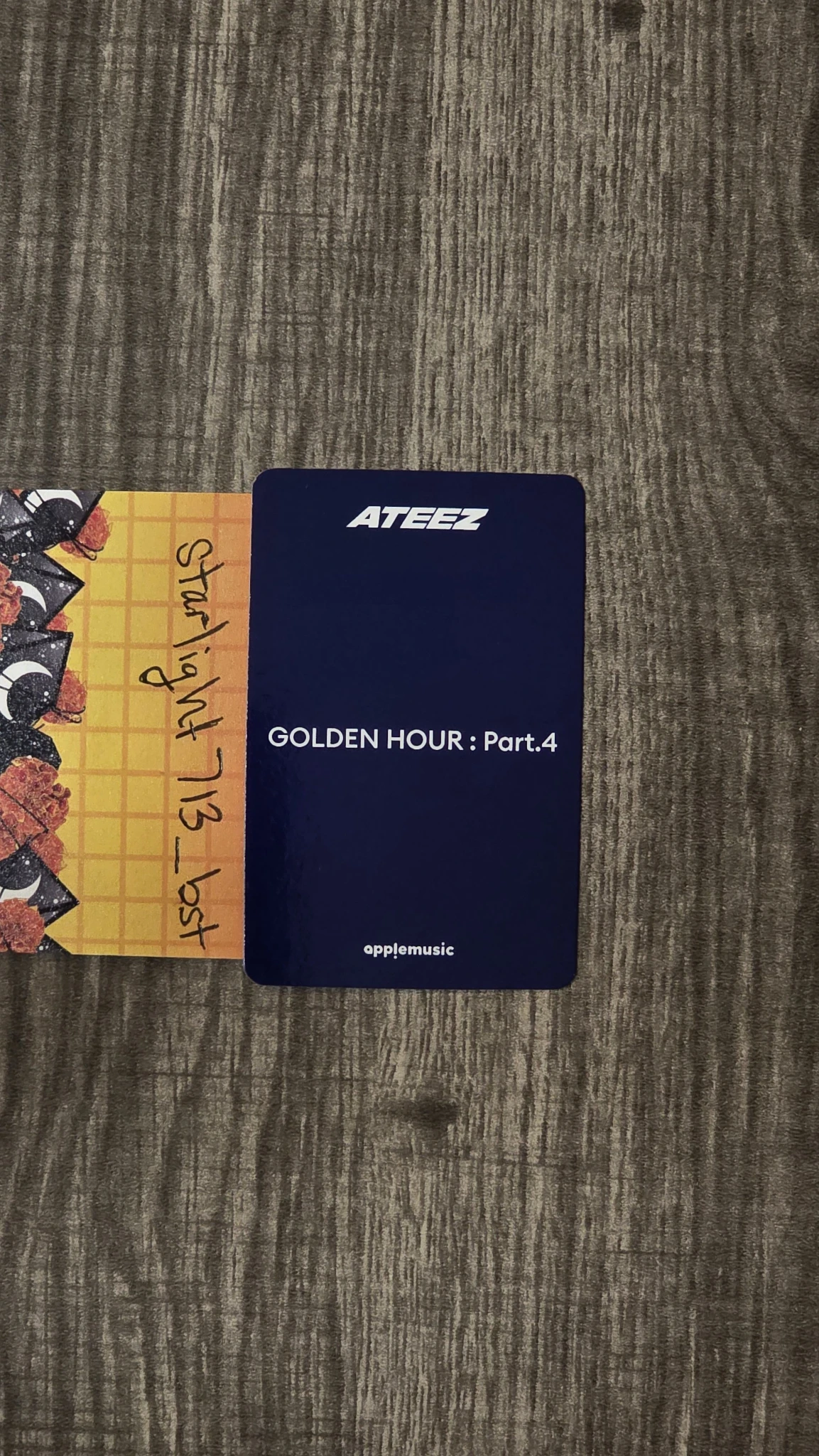 ATEEZ Wooyoung ATEEZ - Wooyoung - Golden Hour : Part.4 Album apple music pob (pre-order benefit) round 1 photobook version FPO listing photo 2