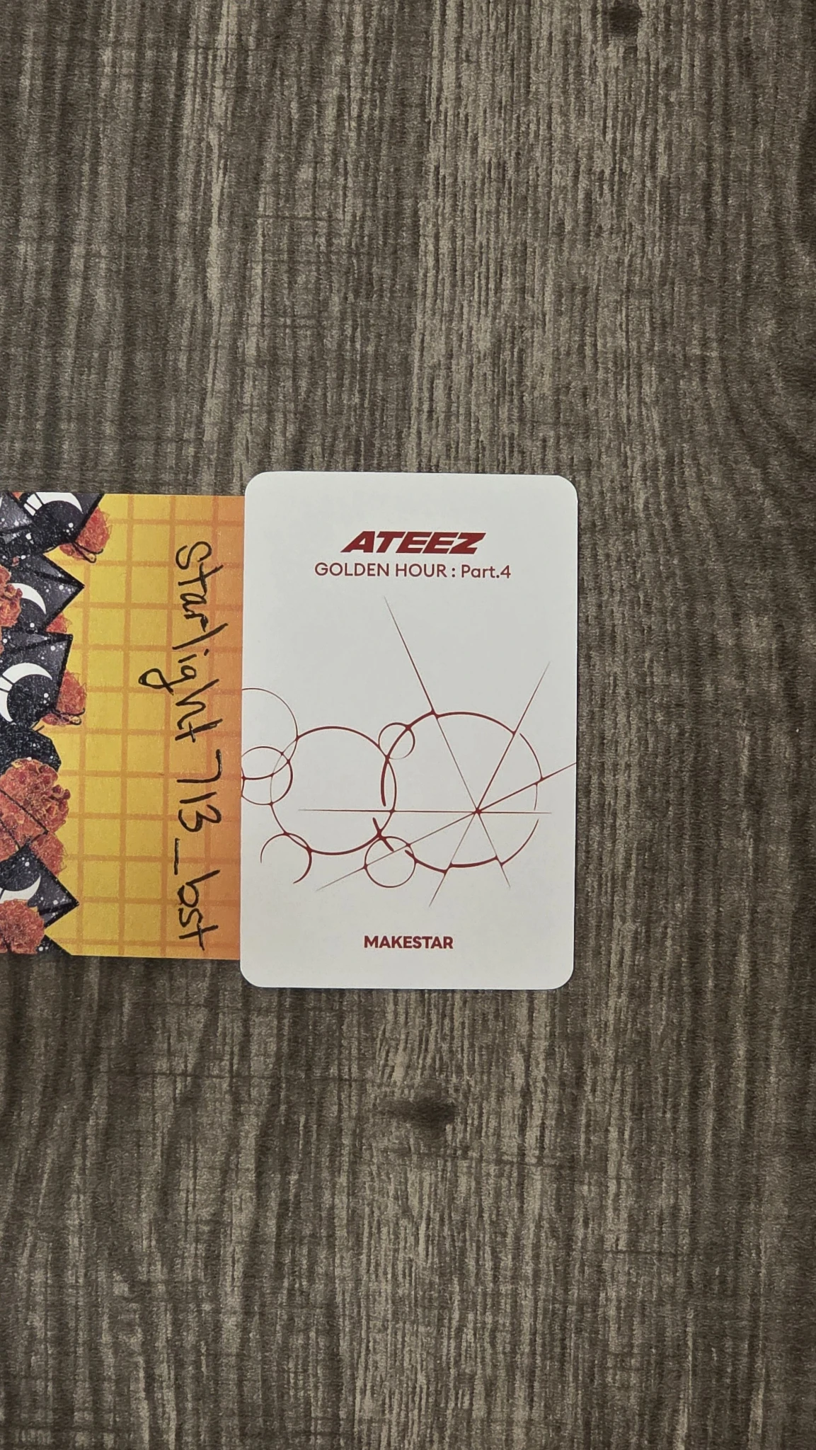 ATEEZ Wooyoung ATEEZ - Wooyoung - Golden Hour : Part.4 Album makestar lucky draw listing photo 2