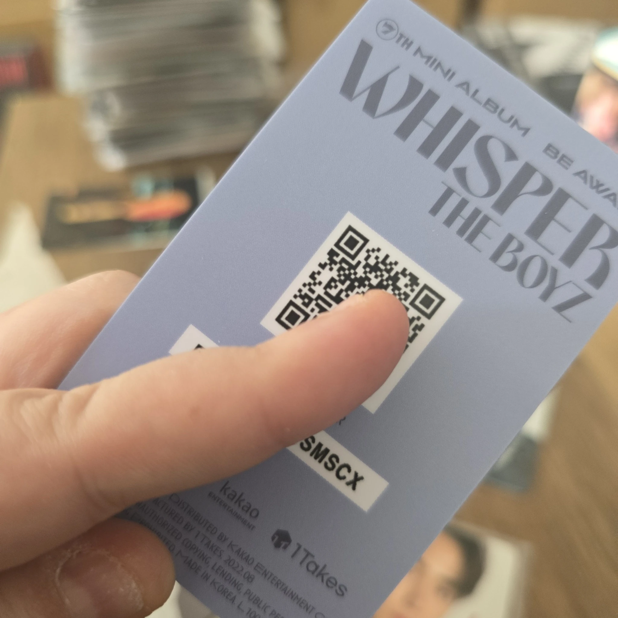 THE BOYZ Haknyeon THE BOYZ - Haknyeon - Be Aware Album album photocard denial version qr card platform version listing photo 2