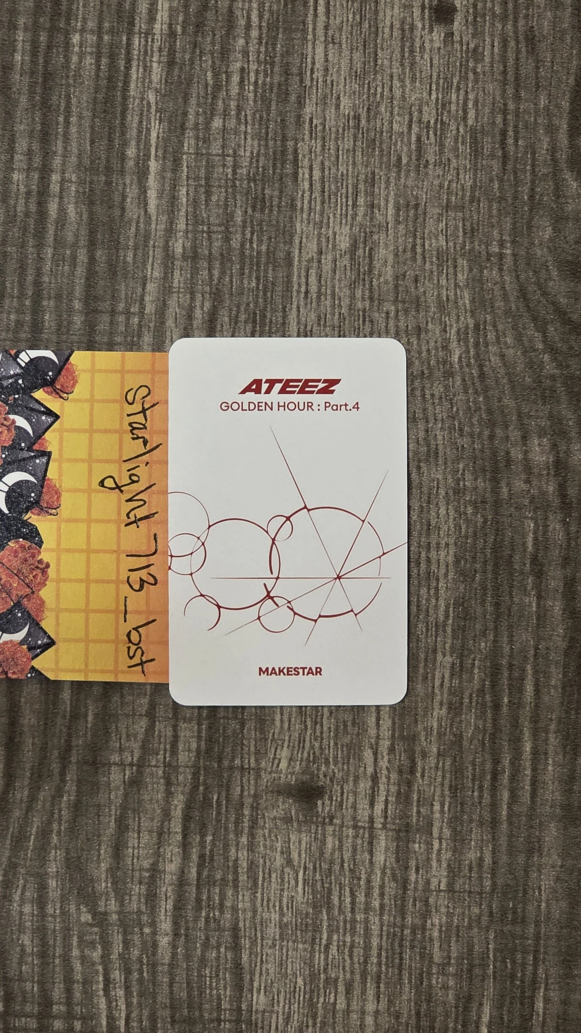 ATEEZ Mingi ATEEZ - Mingi - Golden Hour : Part.4 Album makestar lucky draw listing photo 2