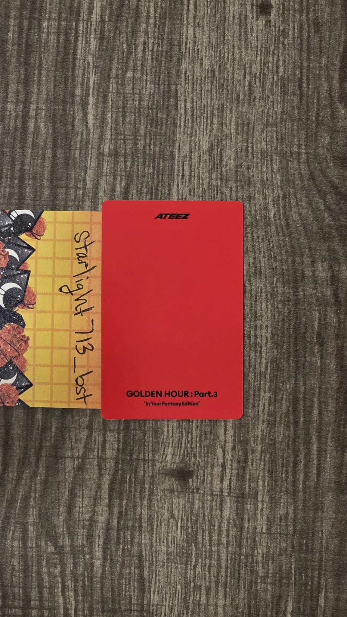 ATEEZ Mingi ATEEZ - Mingi - Golden Hour : Part.3 'In Your Fantasy Edition' Album album photocard limited version hello82 pop-up store walmart exclusive target exclusive image card poca album fansign makestar pob (pre-order benefit) listing photo 2