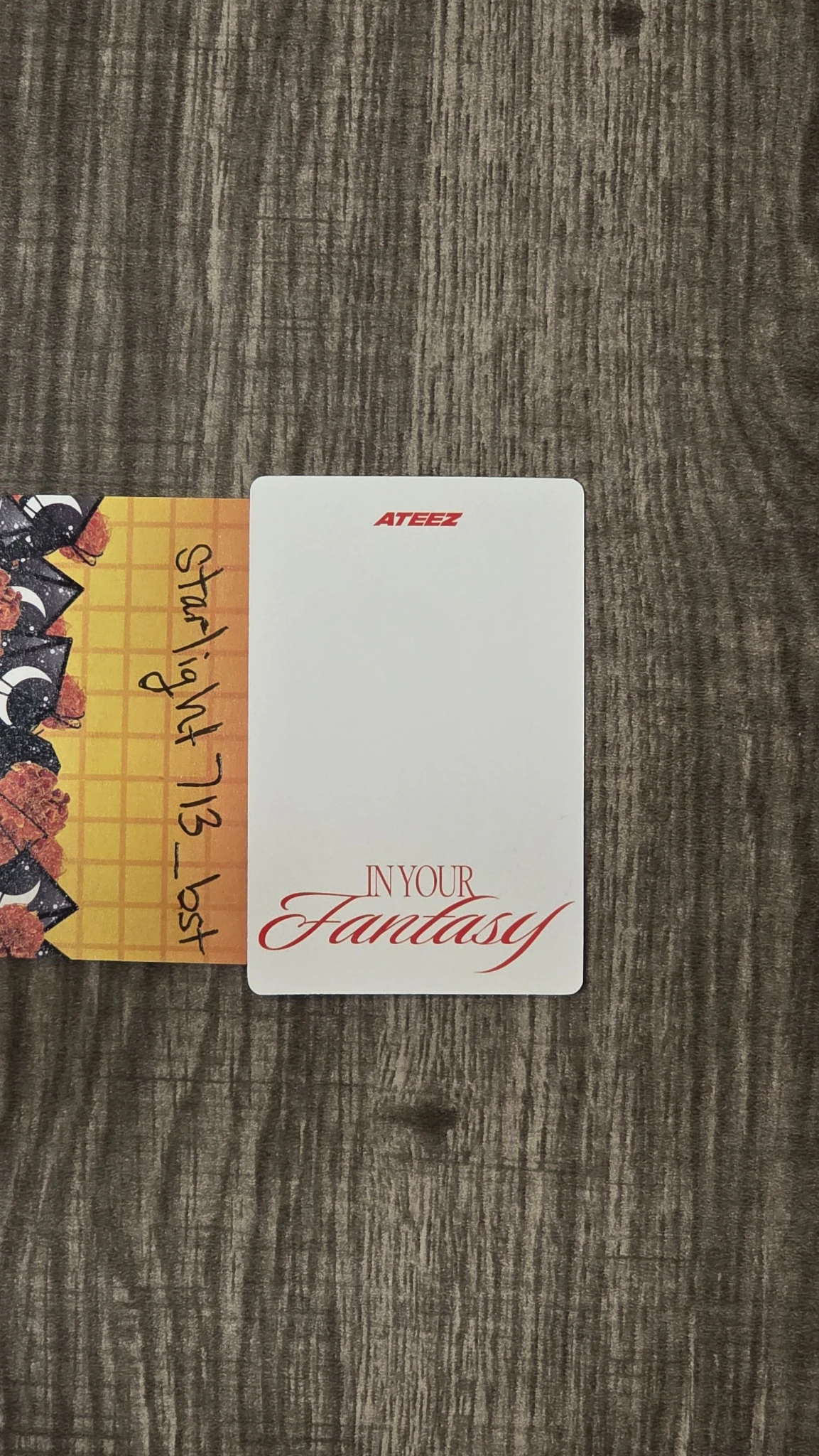 ATEEZ Mingi ATEEZ - Mingi - Golden Hour : Part.3 'In Your Fantasy Edition' Album poca album album photocard listing photo 2