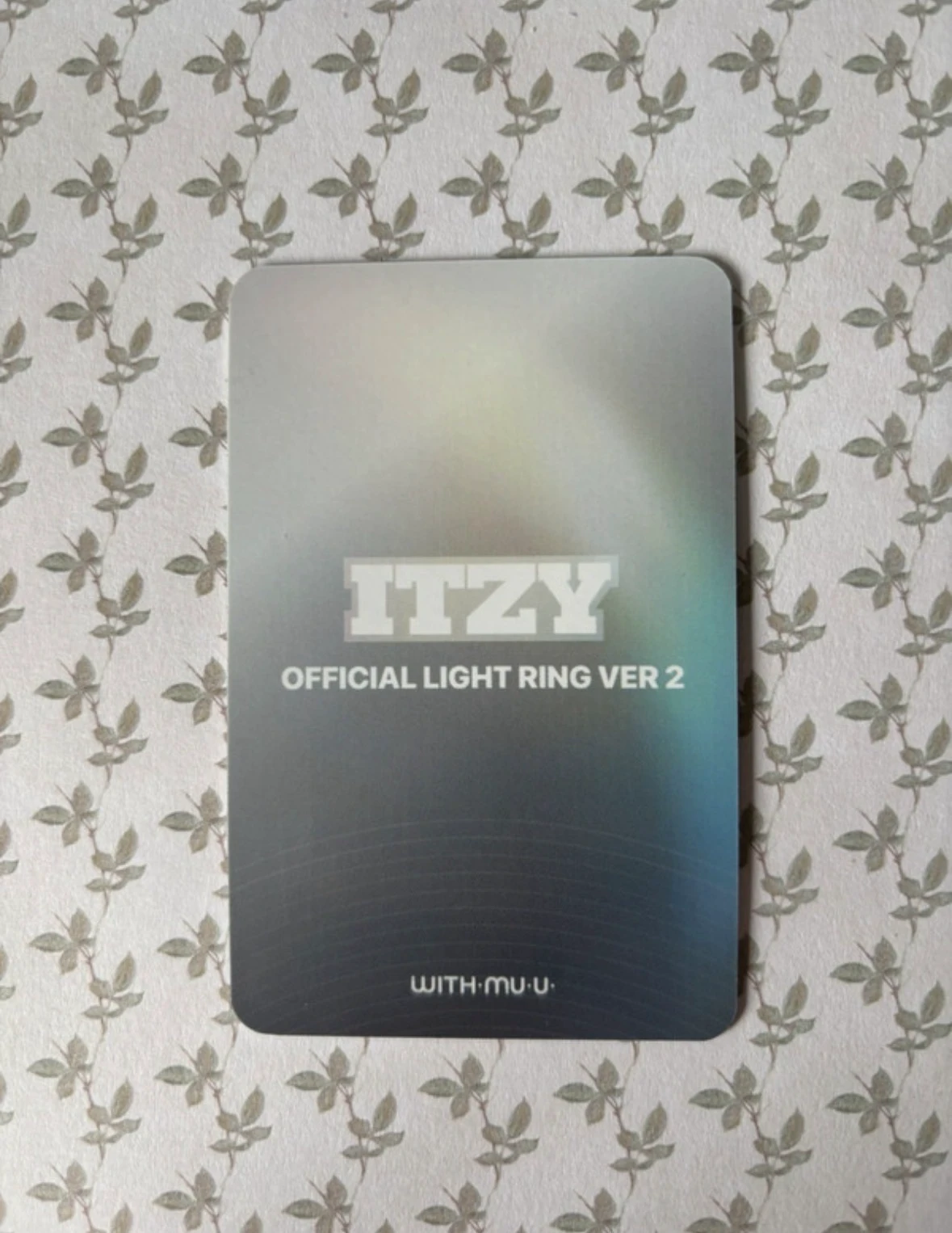 ITZY Yeji ITZY - Yeji - Light Ring Ver 2 Other lightring version 2 withmuu pob (pre-order benefit) merch photocard listing photo 2