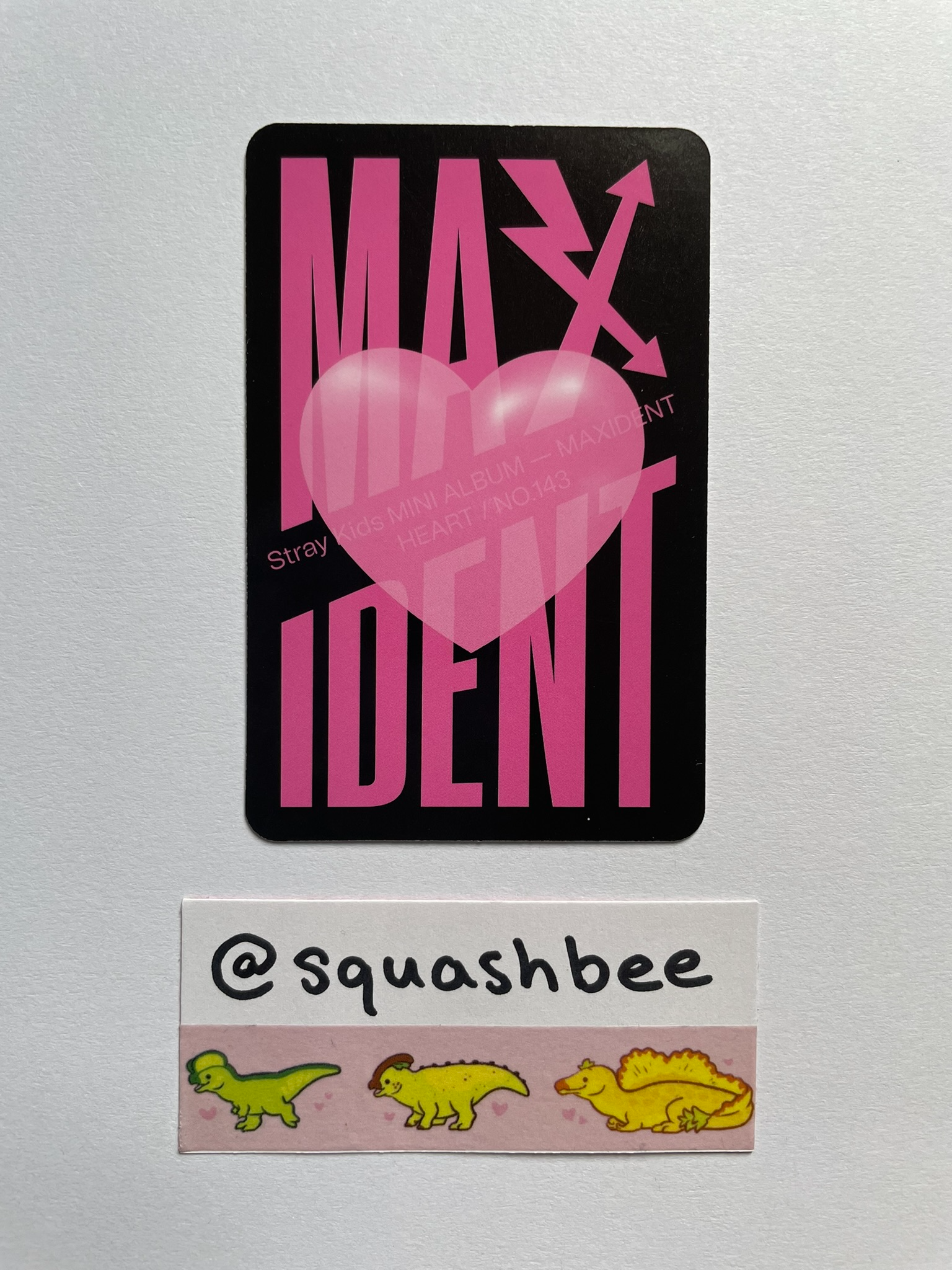 Stray Kids Hyunjin Stray Kids - Hyunjin - Maxident Album album photocard heart version listing photo 2