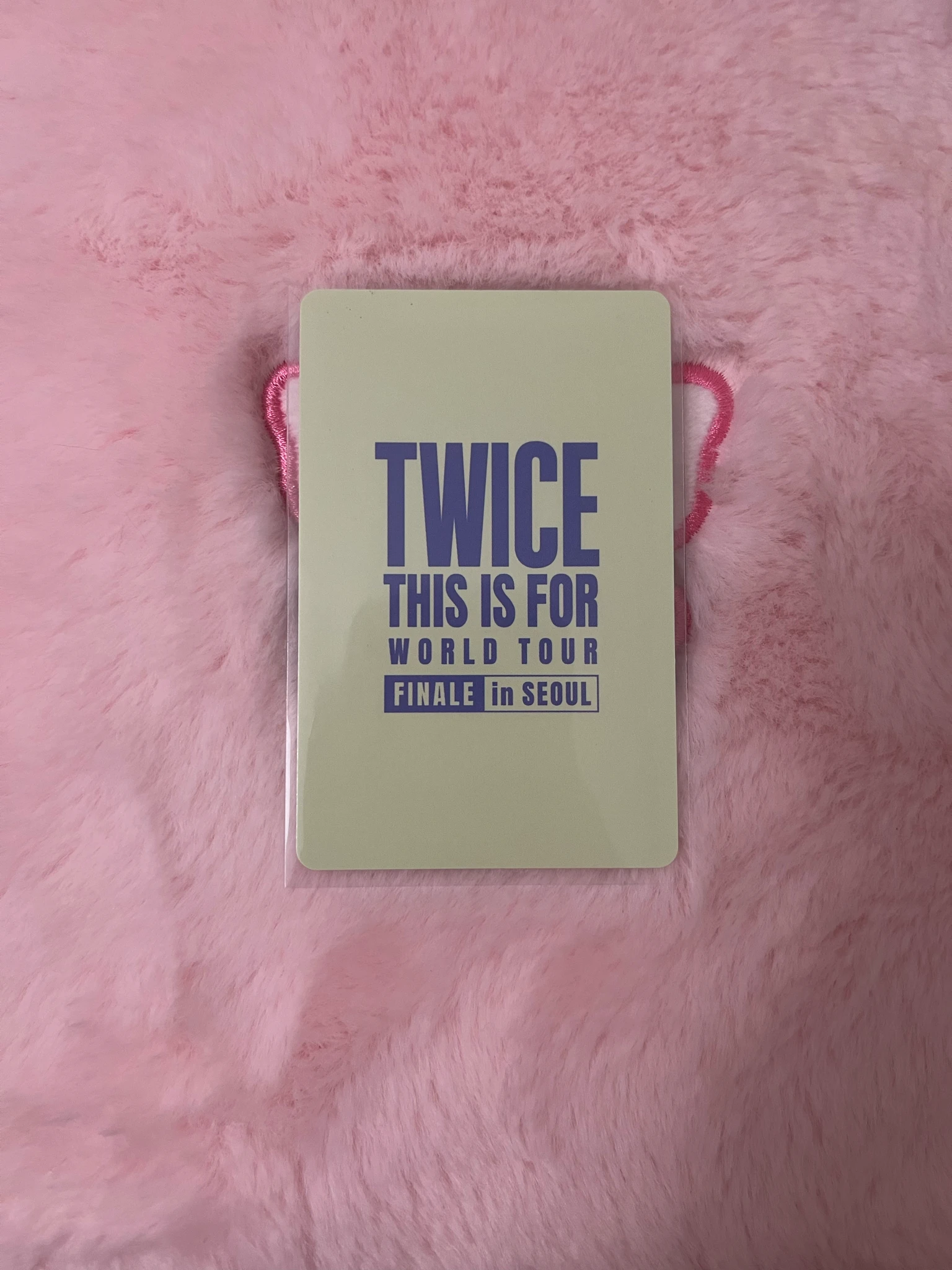 TWICE Jeongyeon TWICE - Jeongyeon - TWICE 6th World Tour THIS IS FOR Event day 2 finale entrance / attendance benefit encore photocard set seoul listing photo 2