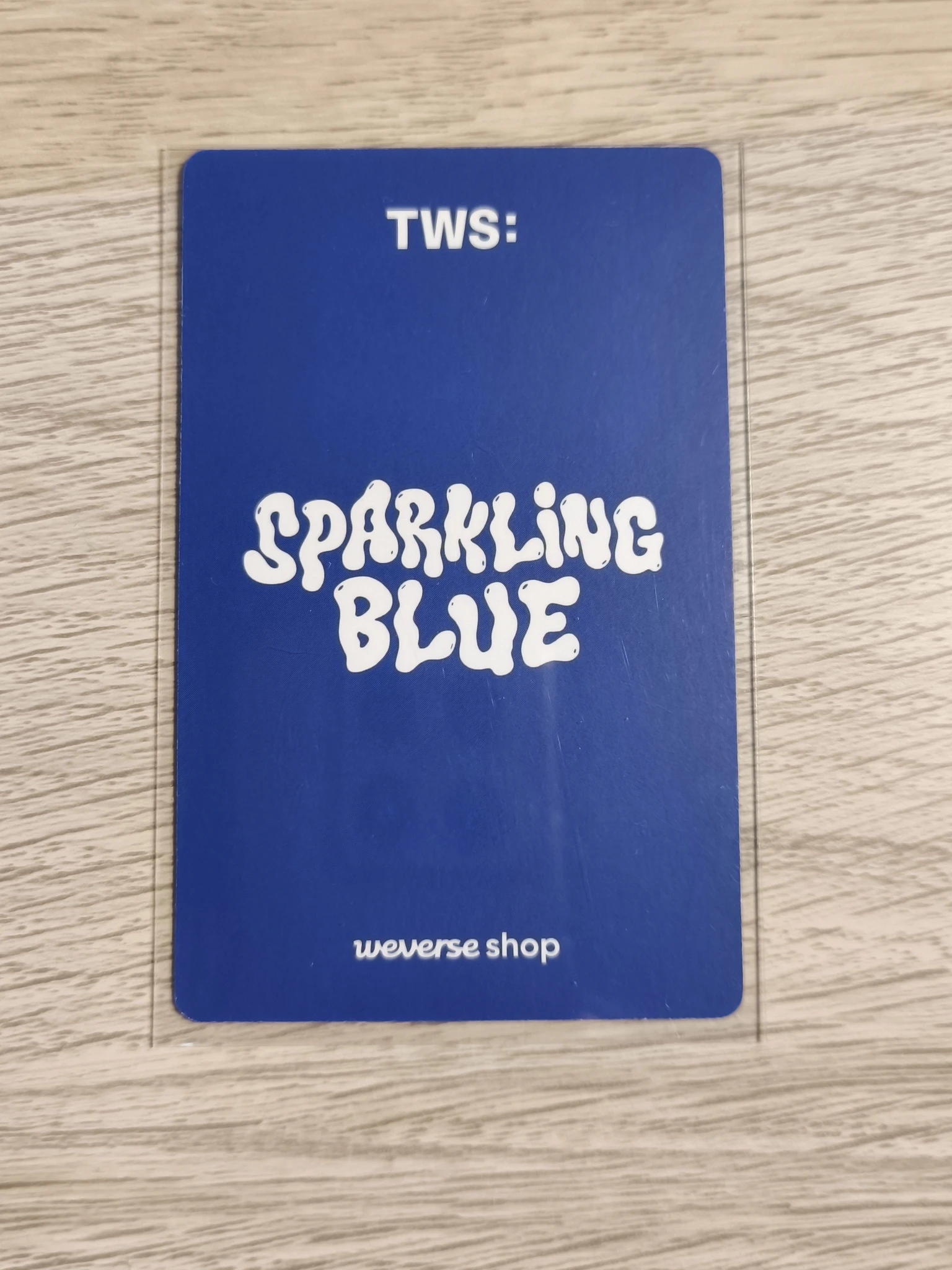 TWS Shinyu TWS - Shinyu - Sparkling Blue Album pob (pre-order benefit) weverse global shop (wvg) listing photo 2